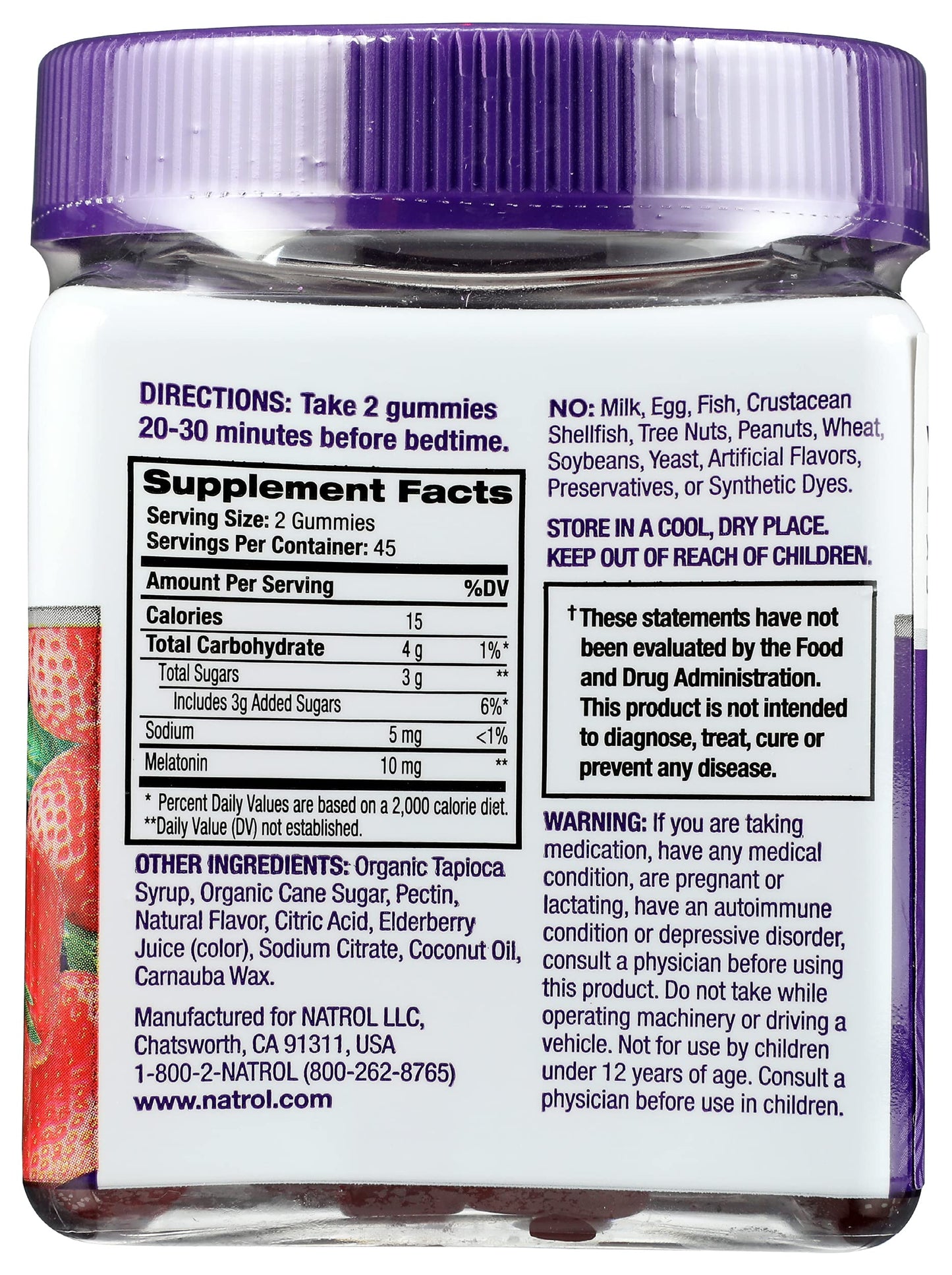 Natrol Melatonin 10mg Gummies 90 Count
