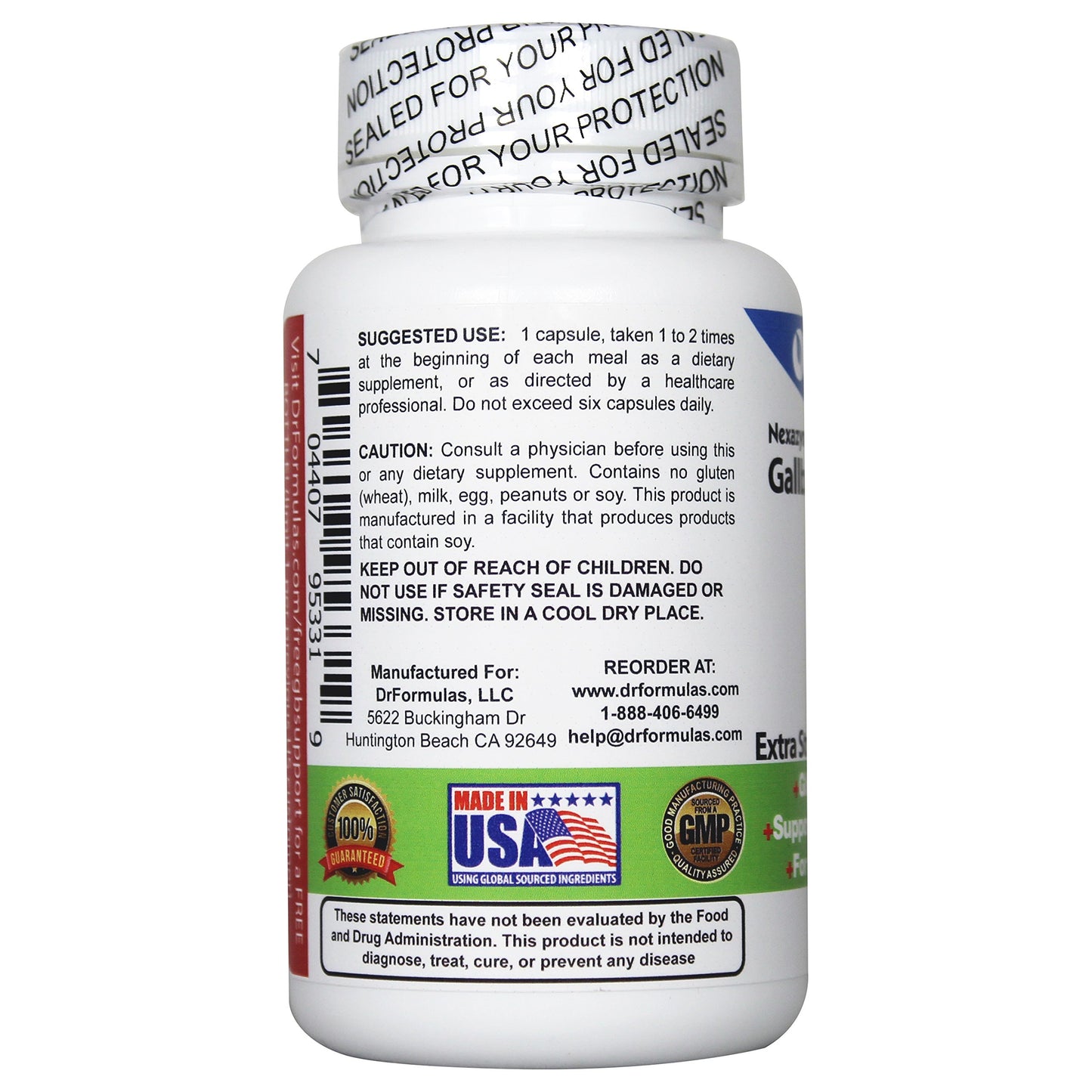 DrFormulas 18 Digestive Enzymes to Support Gallbladder and Pancreatic Enzymes with Amylase, Protease, Lipase, Lactase, Cellulase, Bromelain, 60 Capsules