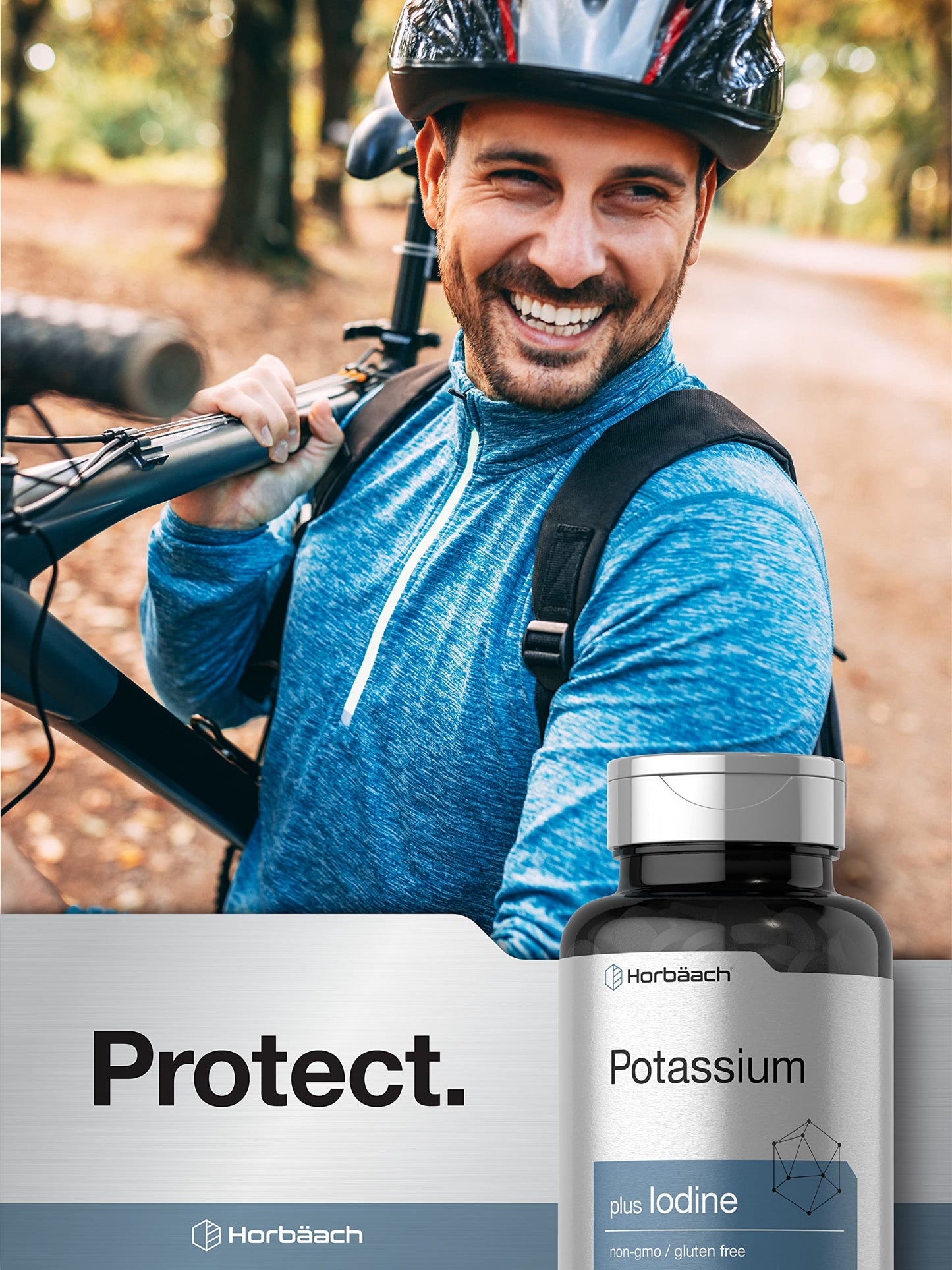 Horbäach Potassium Chloride Supplement Plus Iodine Tablets 180