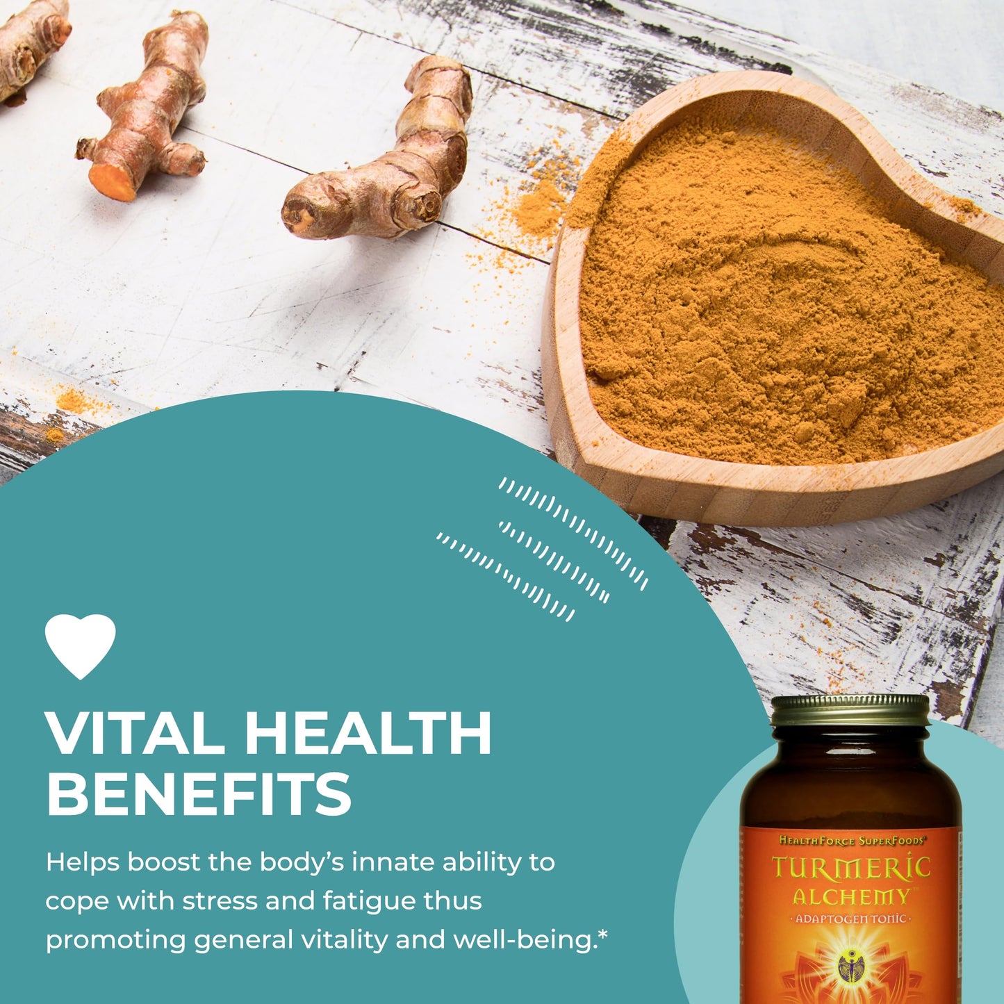 HEALTHFORCE SUPERFOODS Turmeric Alchemy Powder, 6.35 oz