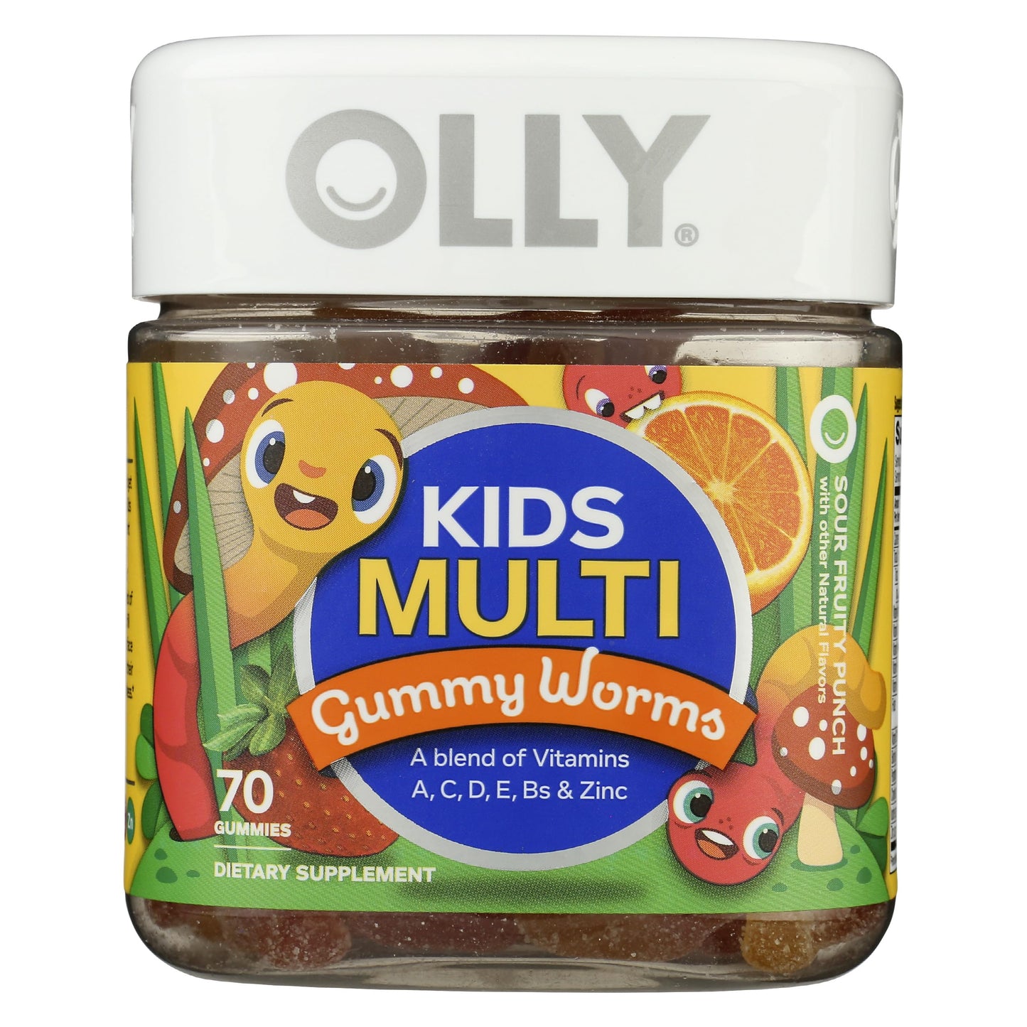 OLLY Kids Multivitamin Gummy Worms 70 Count