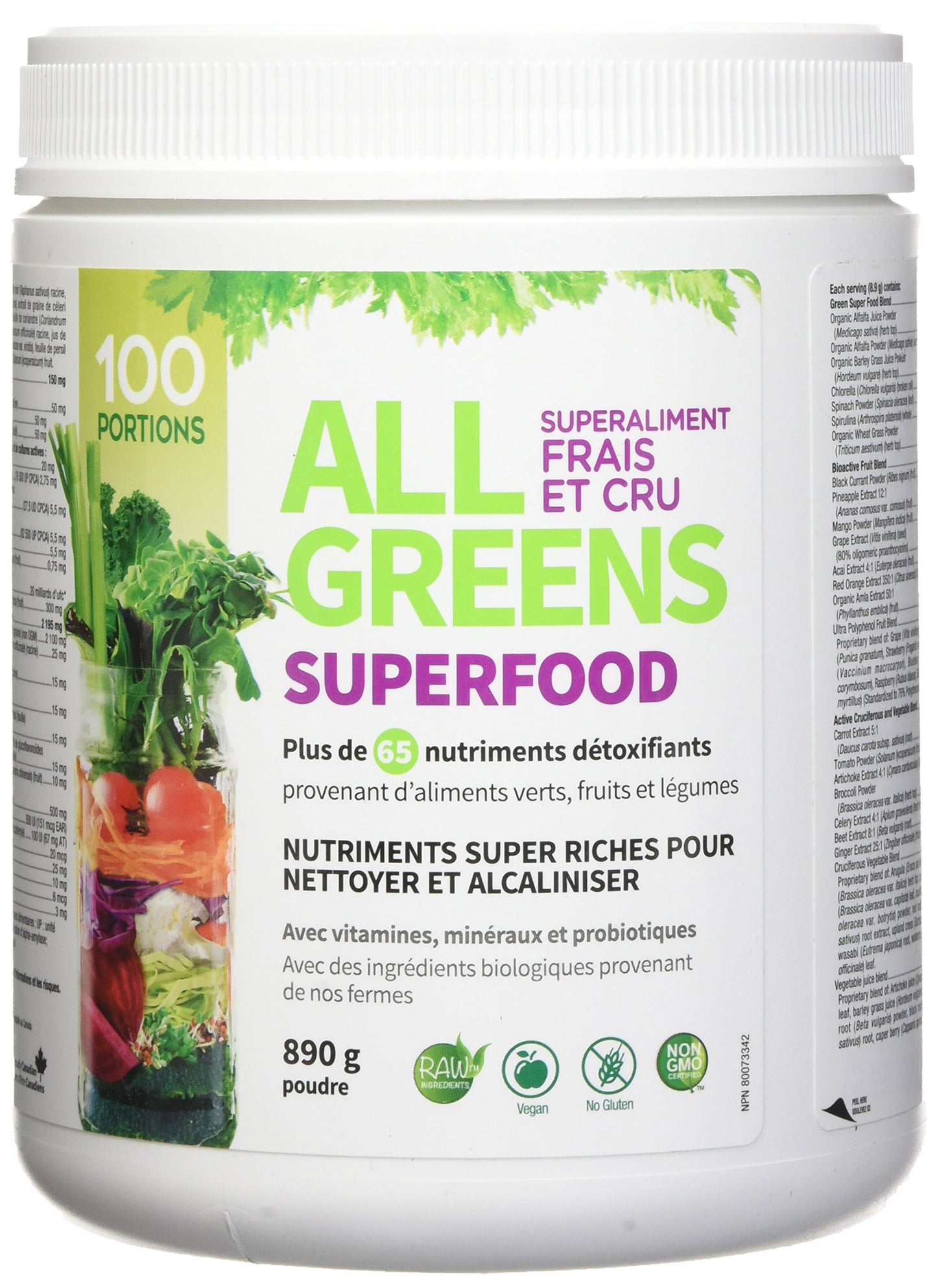 Webber Naturals ALL GREENS Superfood Powder 890 g