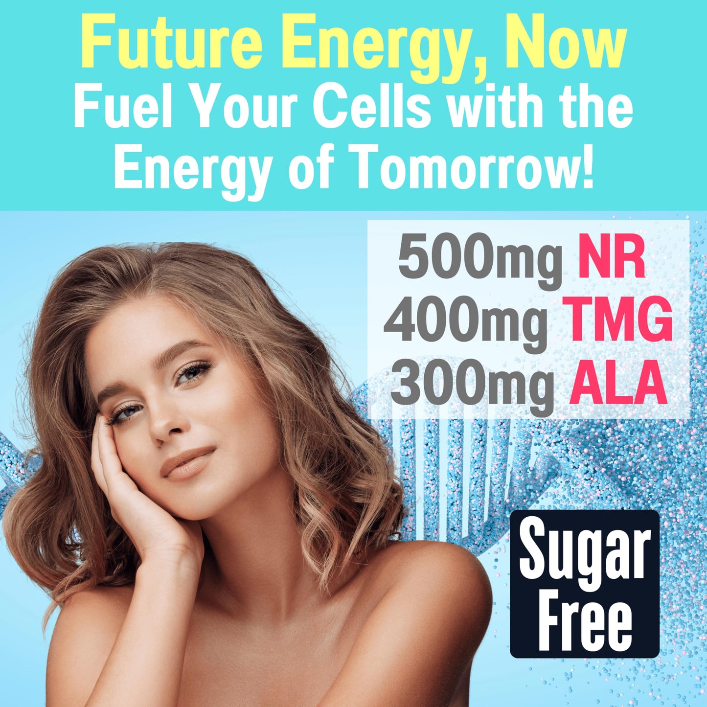 SHIZAM NAD+ Gummies 1500mg Sugar Free, 60 Count
