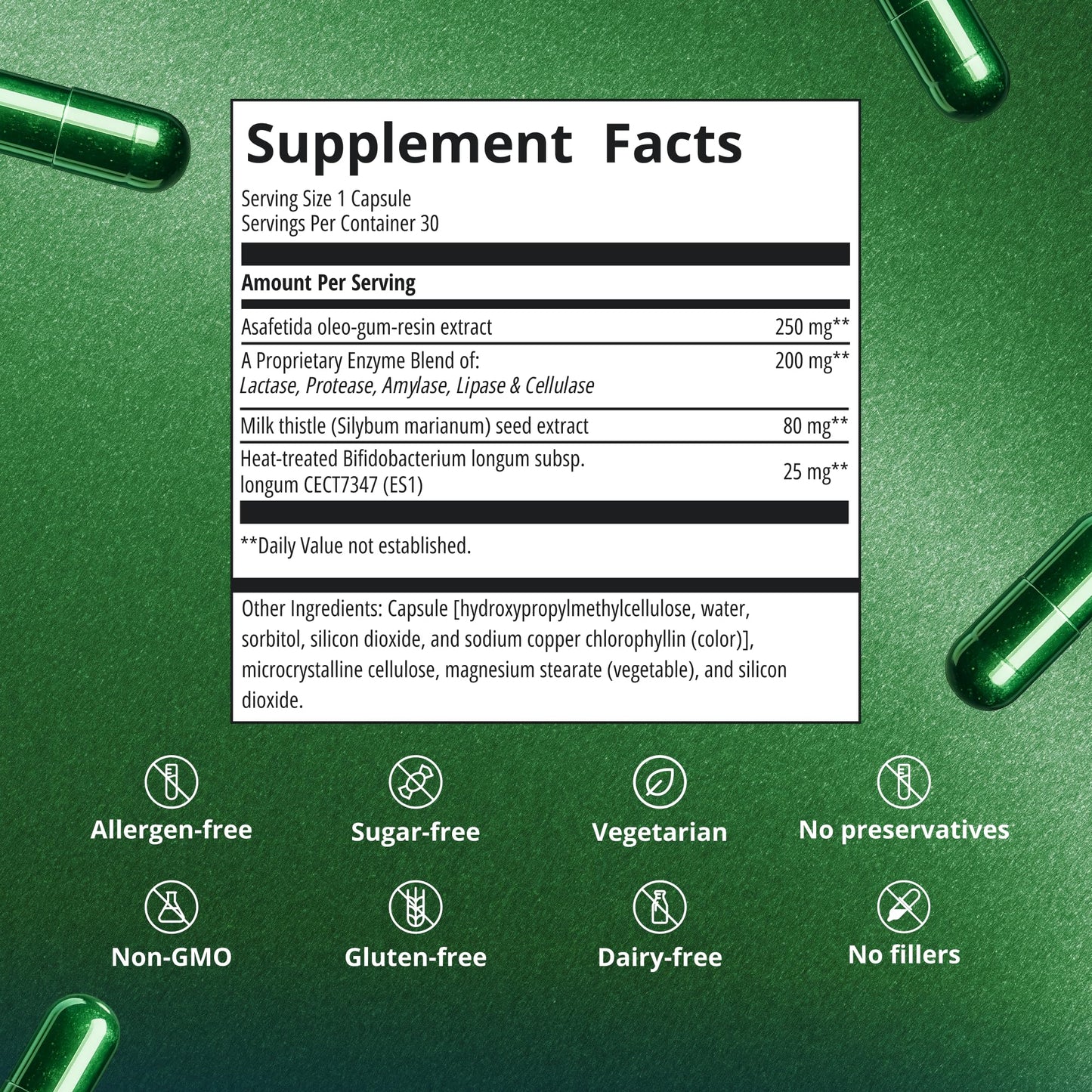 Metagenics UltraFlora Night Rest & Digest Postbiotic Capsules 30 Count