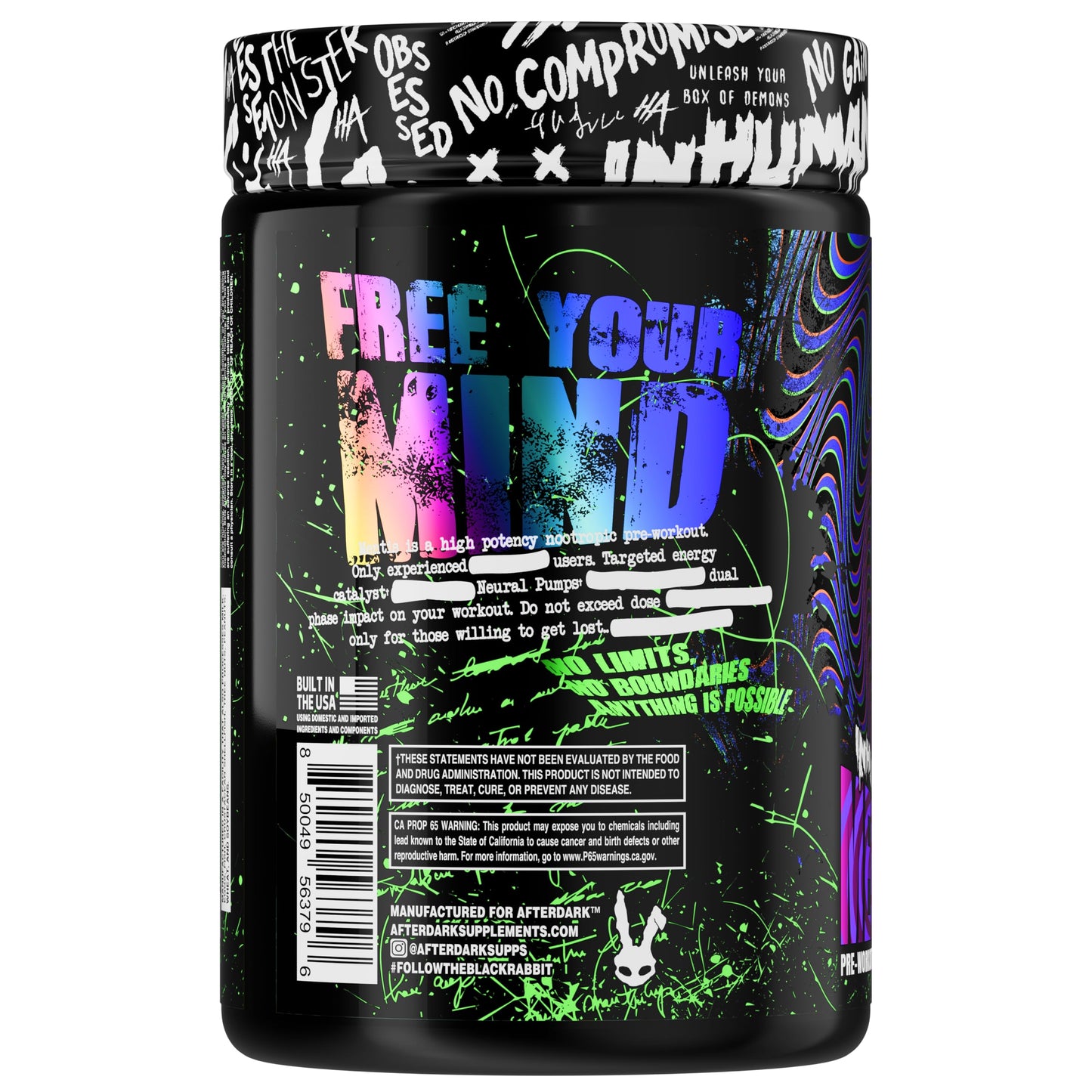 AFTERDARK Mentis Pre Workout Mid-Stimulant Formula Capsule 30 Count
