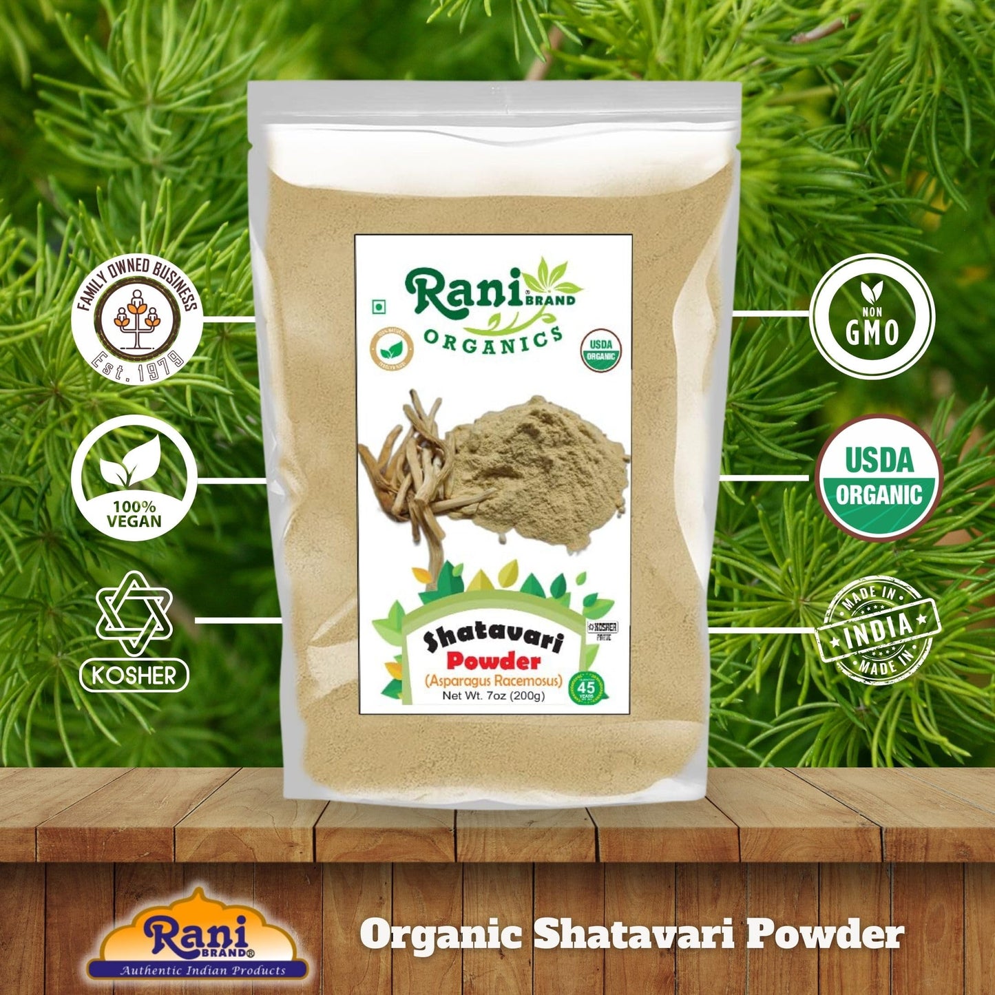 Rani Brand Authentic Indian Products Shatavari Powder 7 oz