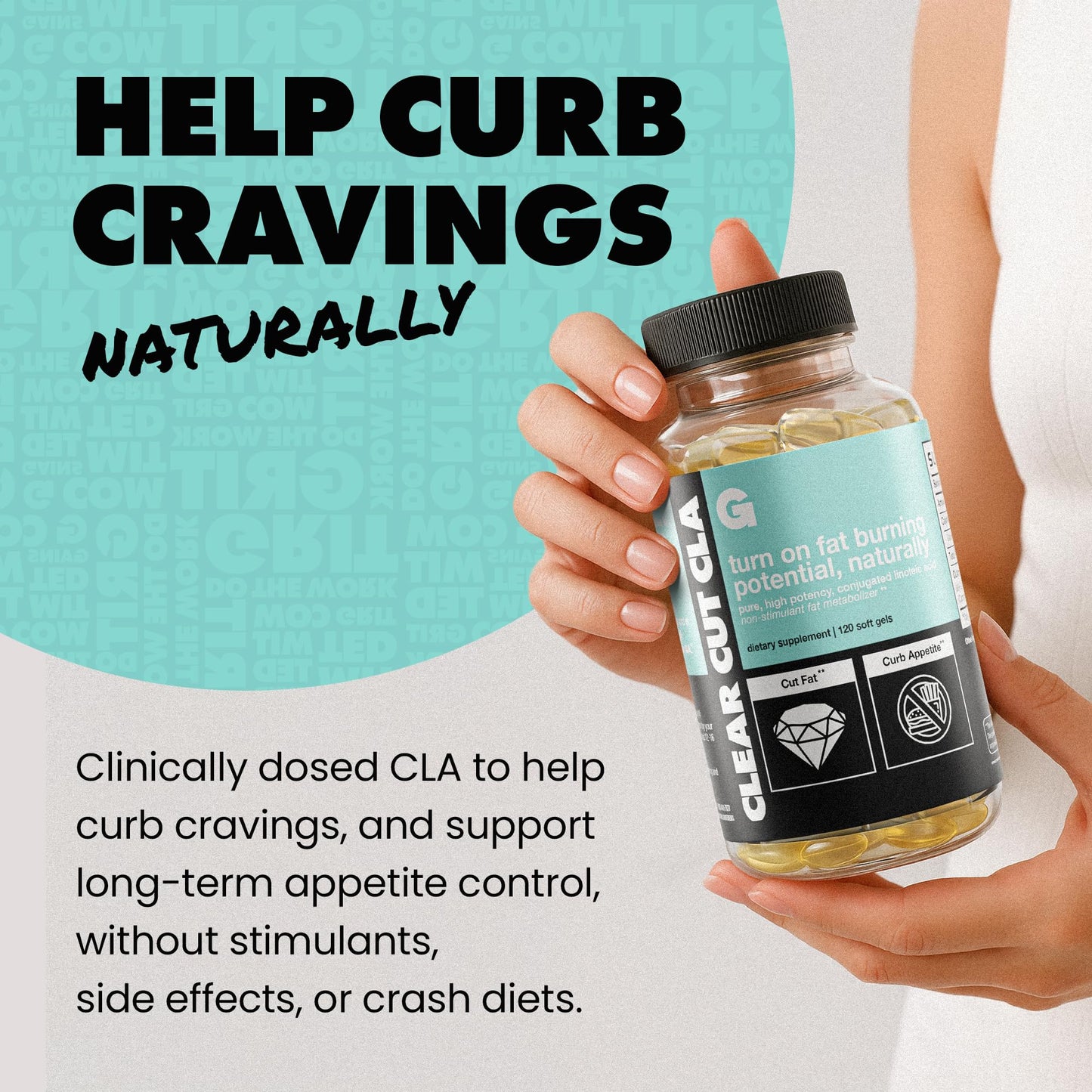 Gains in Bulk Clear Cut CLA Softgels 120 Count