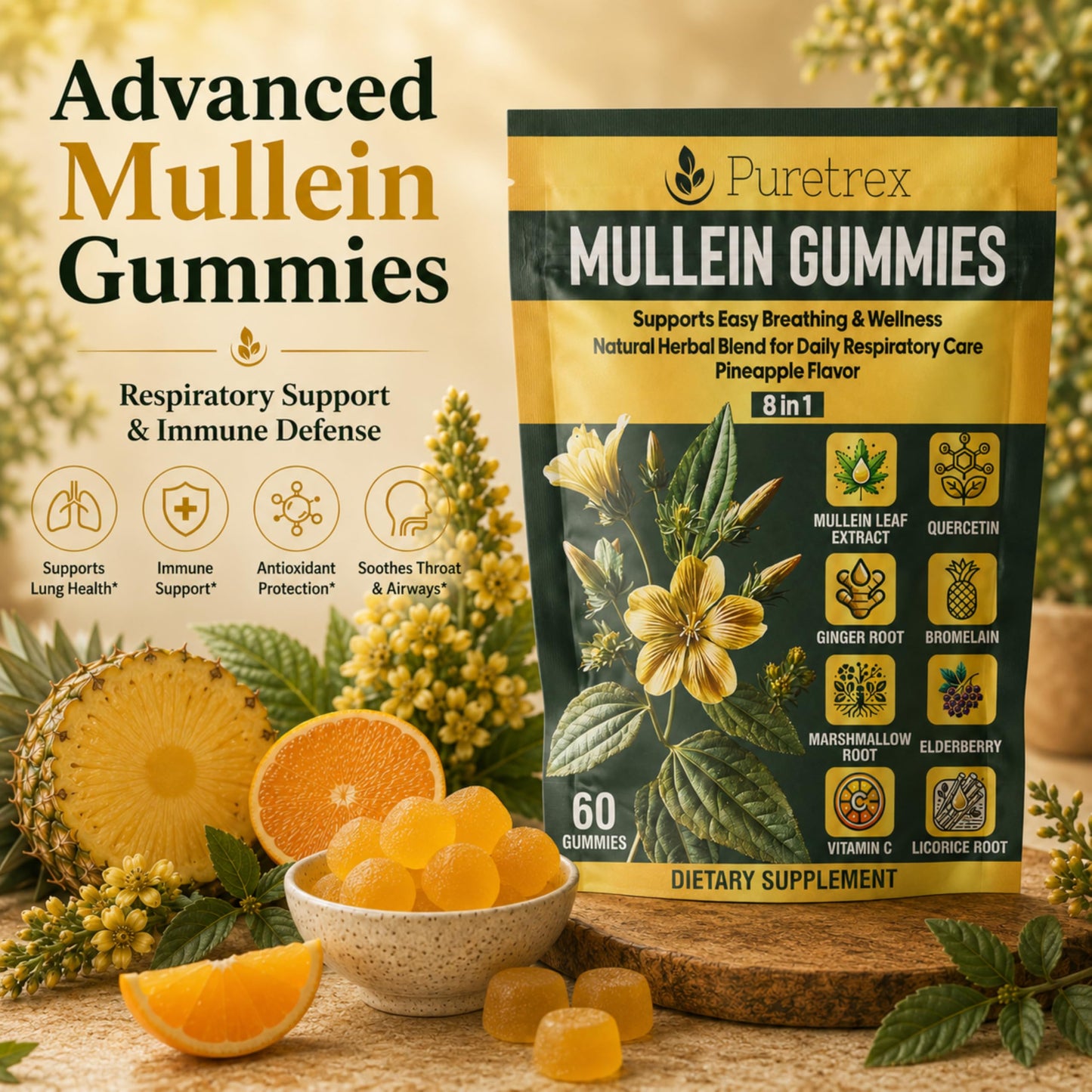 PURETREX Mullein Gummies Gummy 1 Count