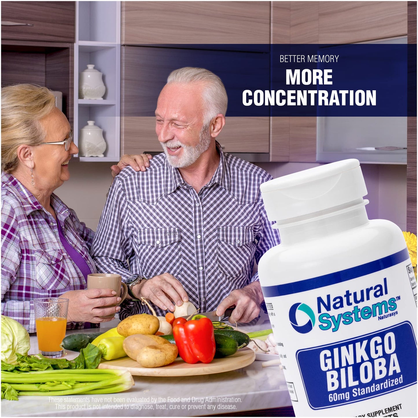 Natural Systems Naturasys Ginkgo Biloba 60 mg Tablet, 60 Count