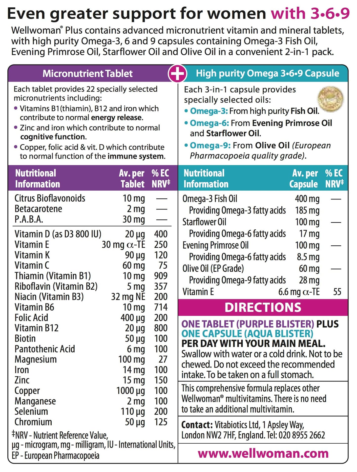 Wellwoman Wellwoman Plus Capsule 56