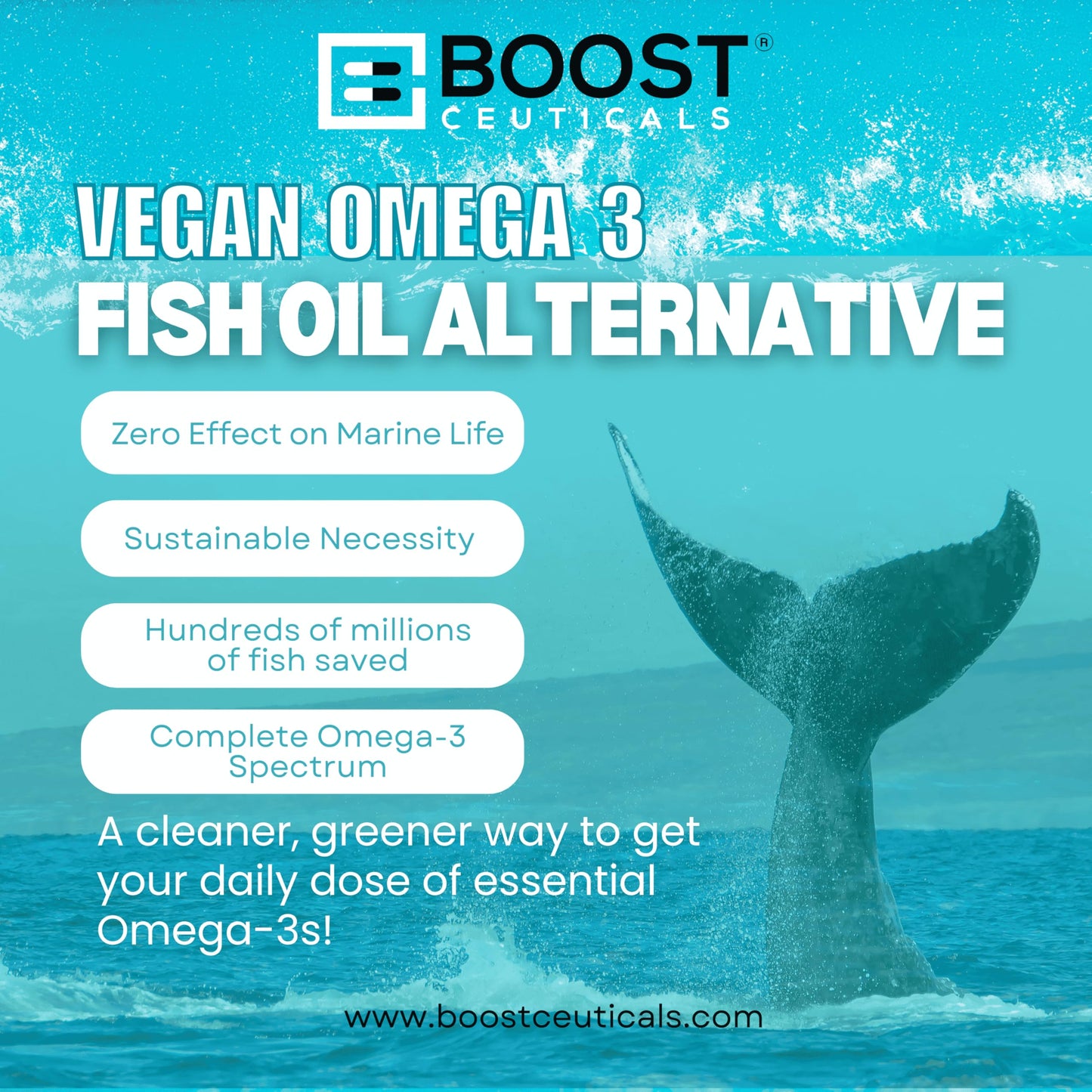 BoostCeuticals Vegan Omega-3 Softgels 60-Count