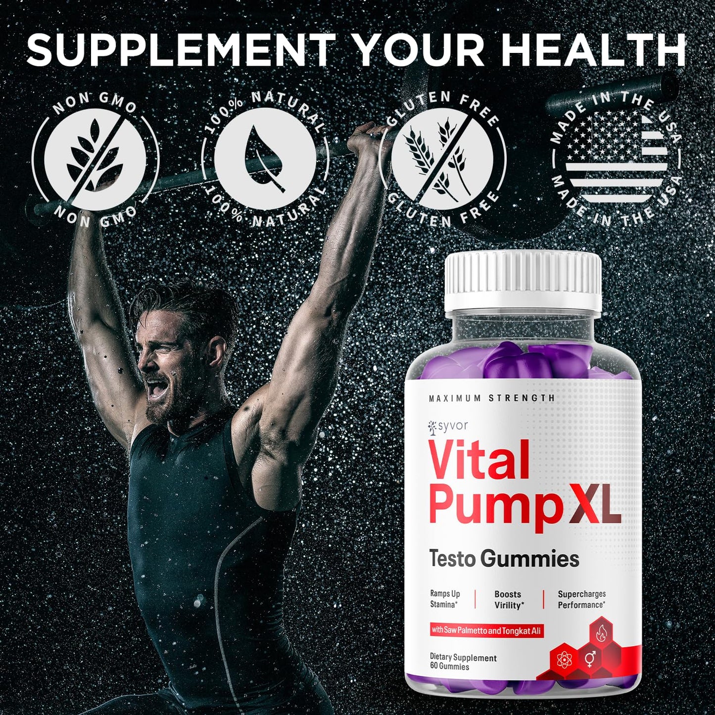 Syvor Vital Pump XL Testo 60 Gummies
