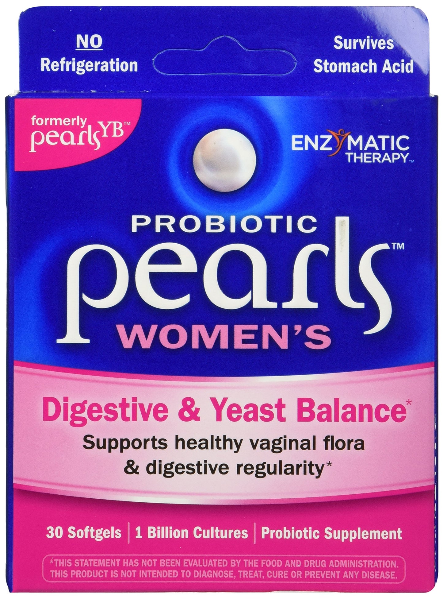 Enzymatic Therapy Probiotic Pearls Women's, 30 Capsules