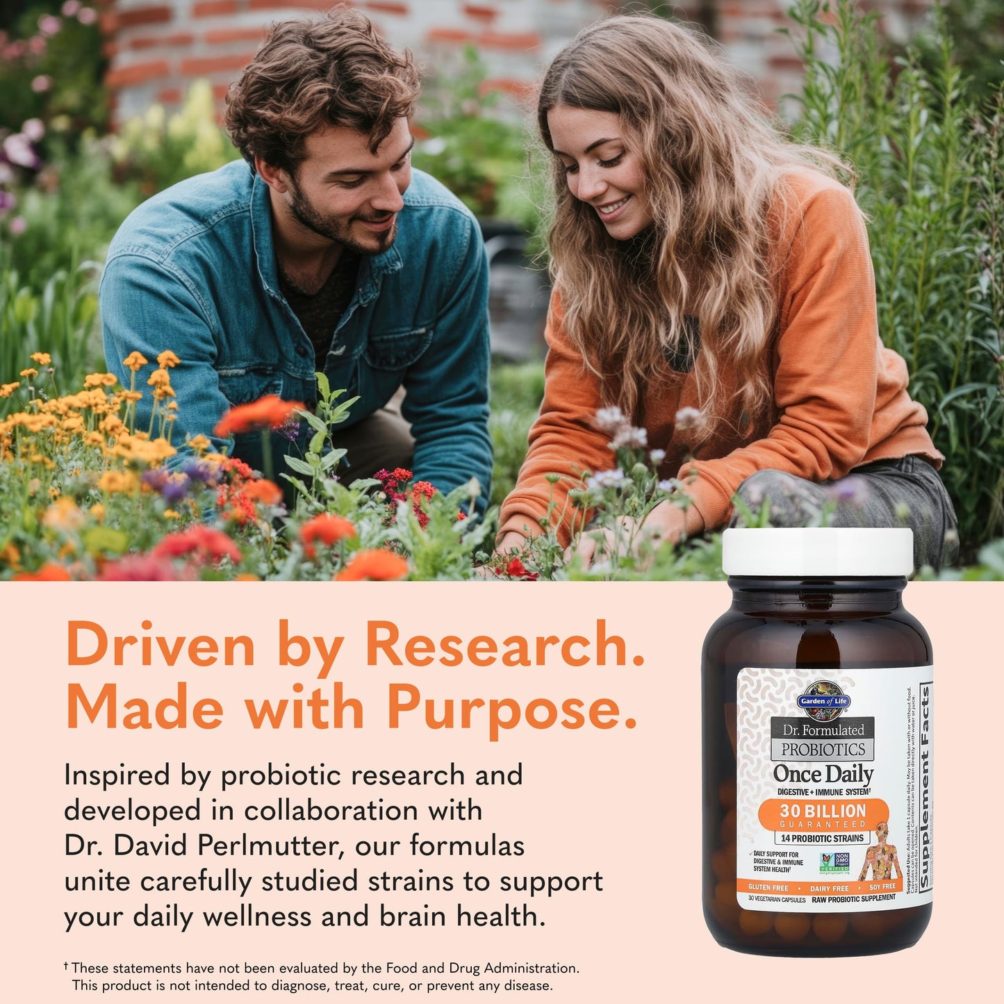 Garden of Life Dr. Formulated Probiotics Once Daily 30 Billion CFU Capsules, 30 Count
