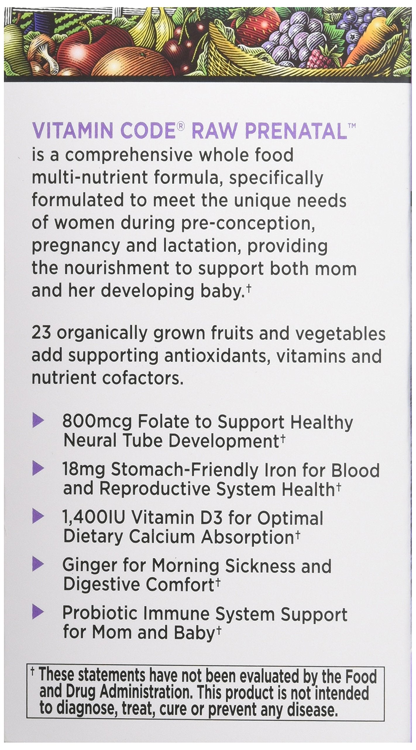 Garden of Life Vitamin Code RAW Prenatal, 90 Capsules