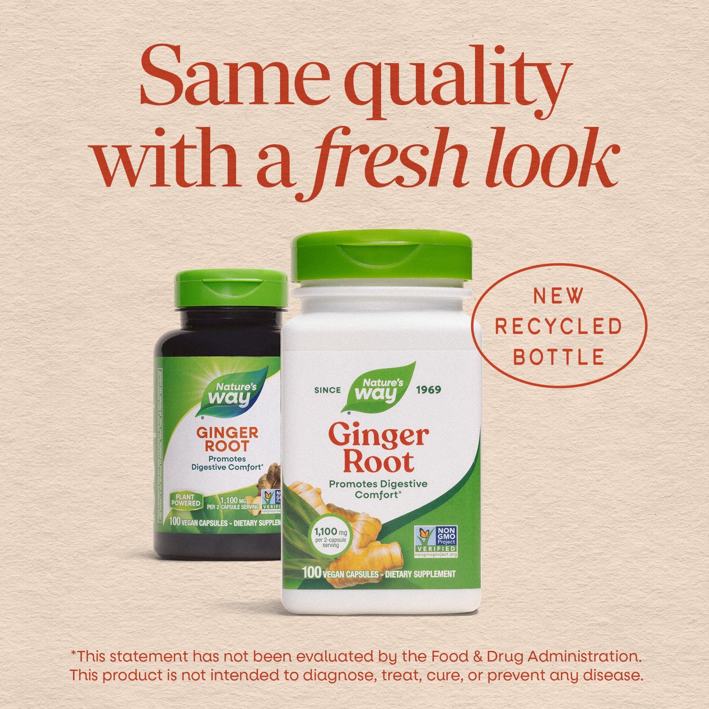 Nature's Way Ginger Root Capsules, 240 Count
