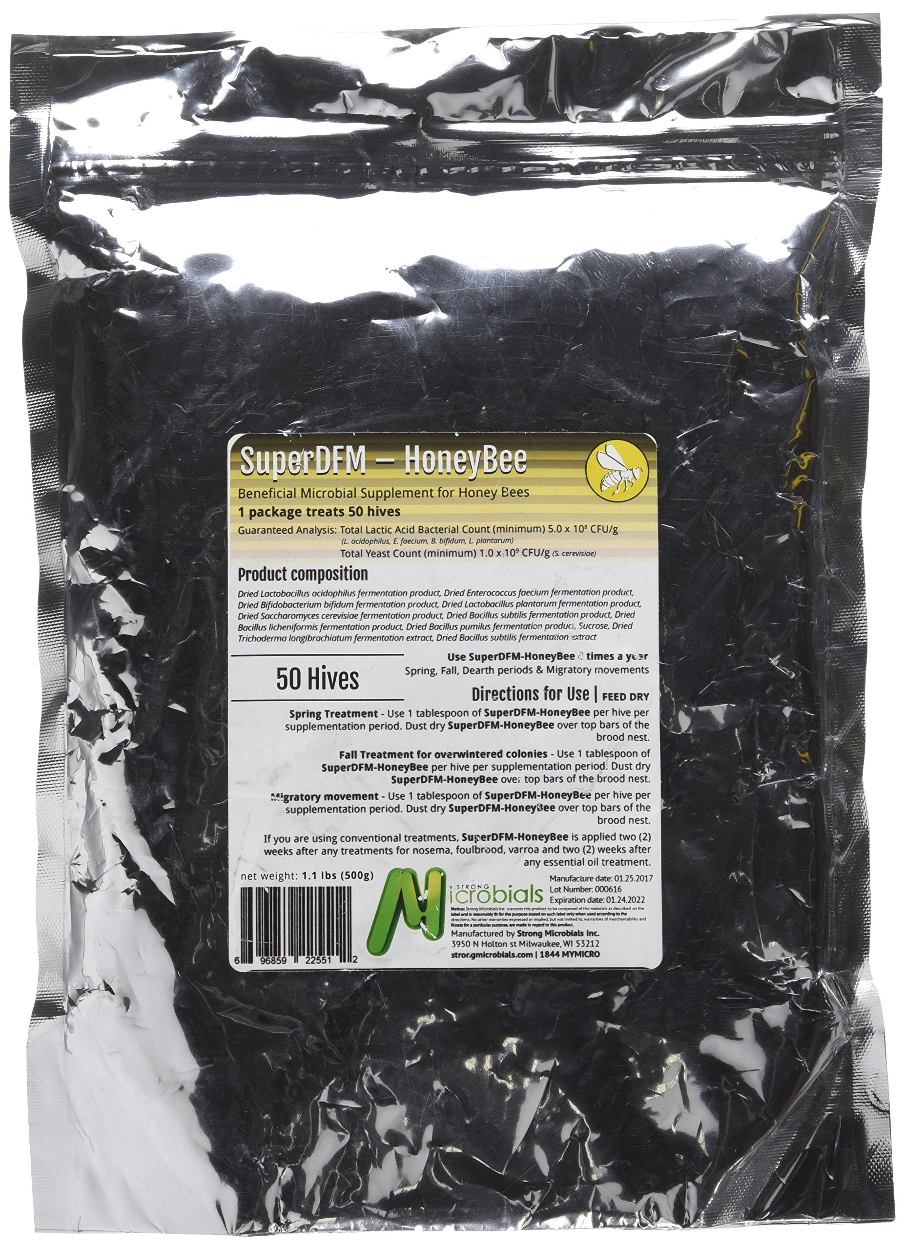 SuperDFM HoneyBee Probiotic Supplement for Honey Bees Powder 500 g