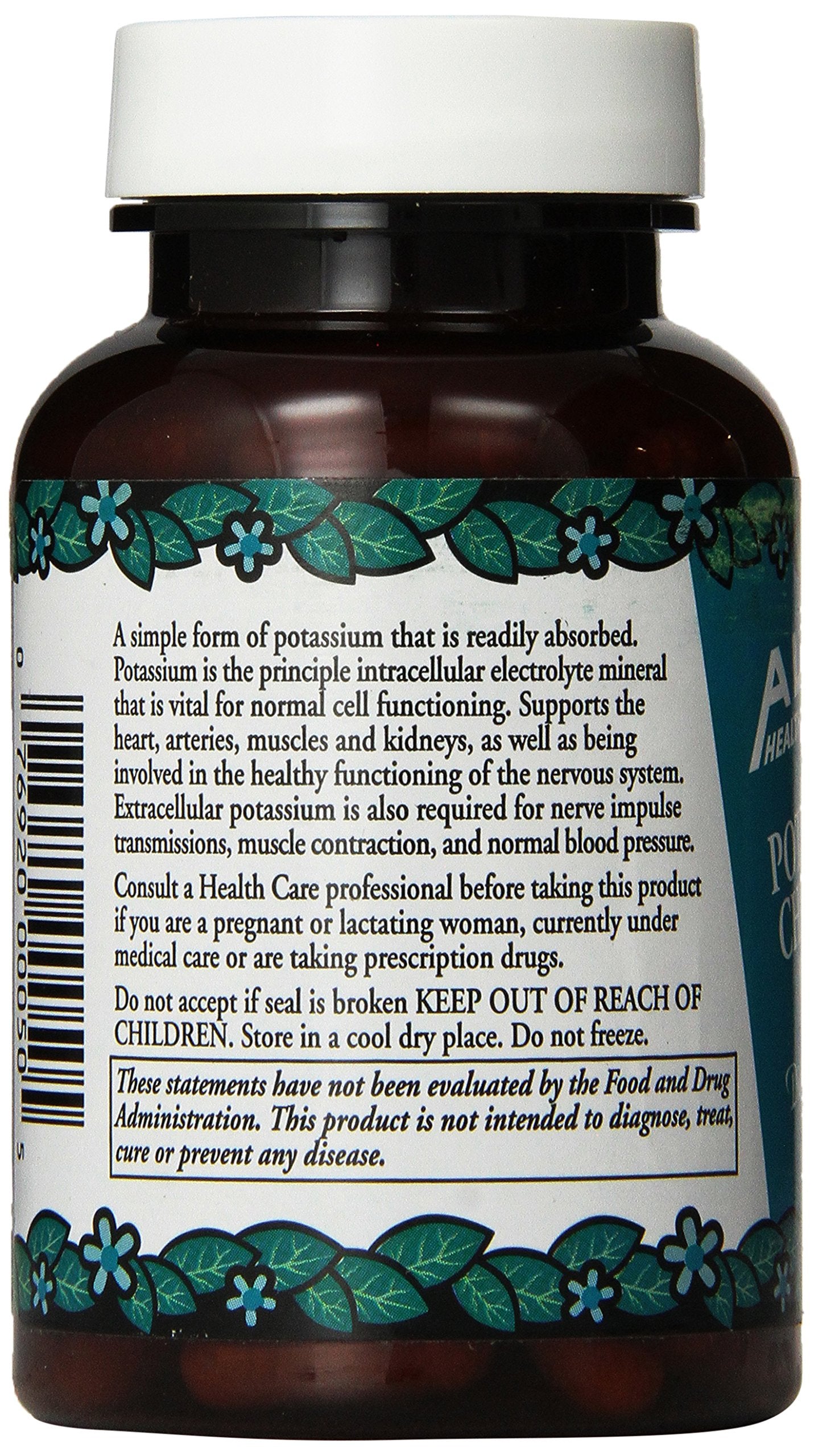 Alta Health Potassium Chloride and Silica Capsules 100 Count