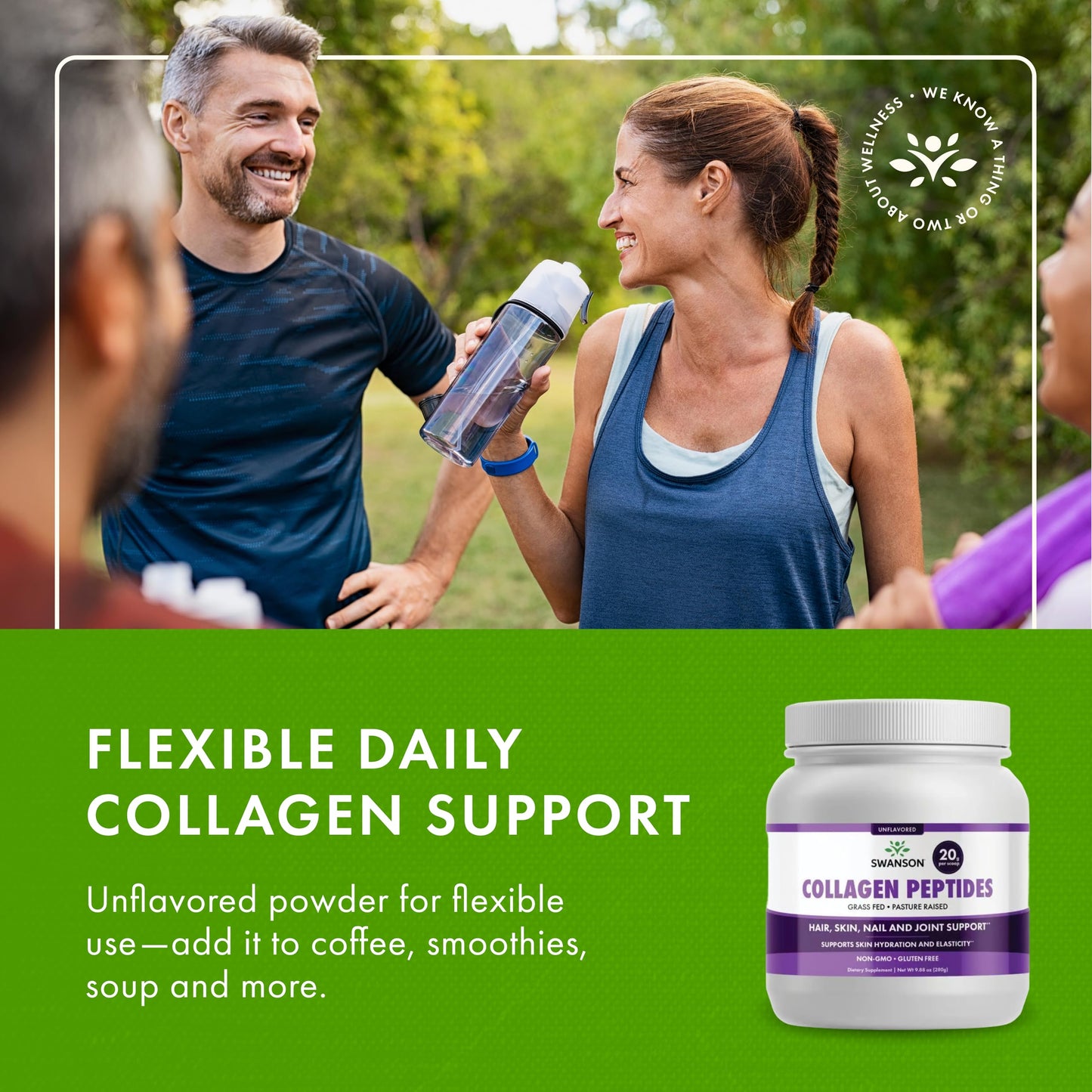 Swanson Collagen Peptides Unflavored Powder 9.88 oz