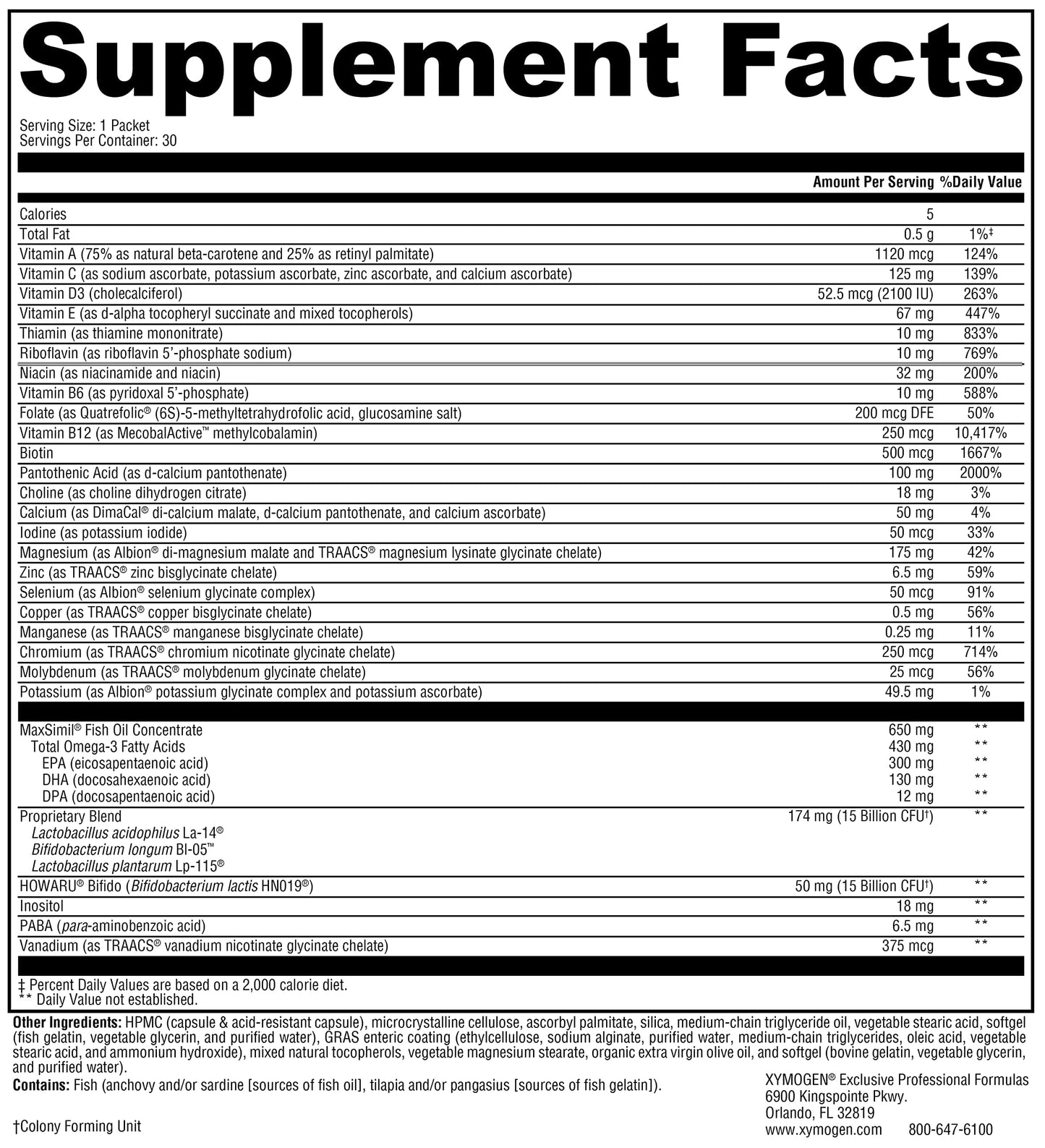 XYMOGEN Foundation Essentials Capsule, 30 Capsules