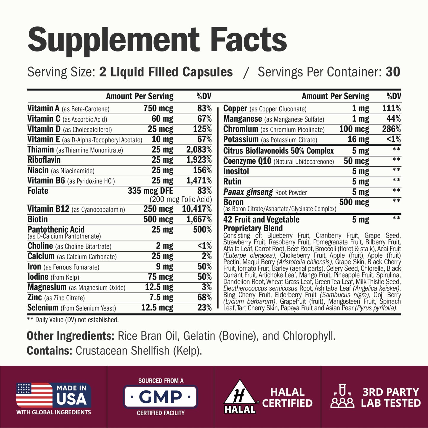 Vimerson Health Multivitamin for Women Capsules, 60 Count