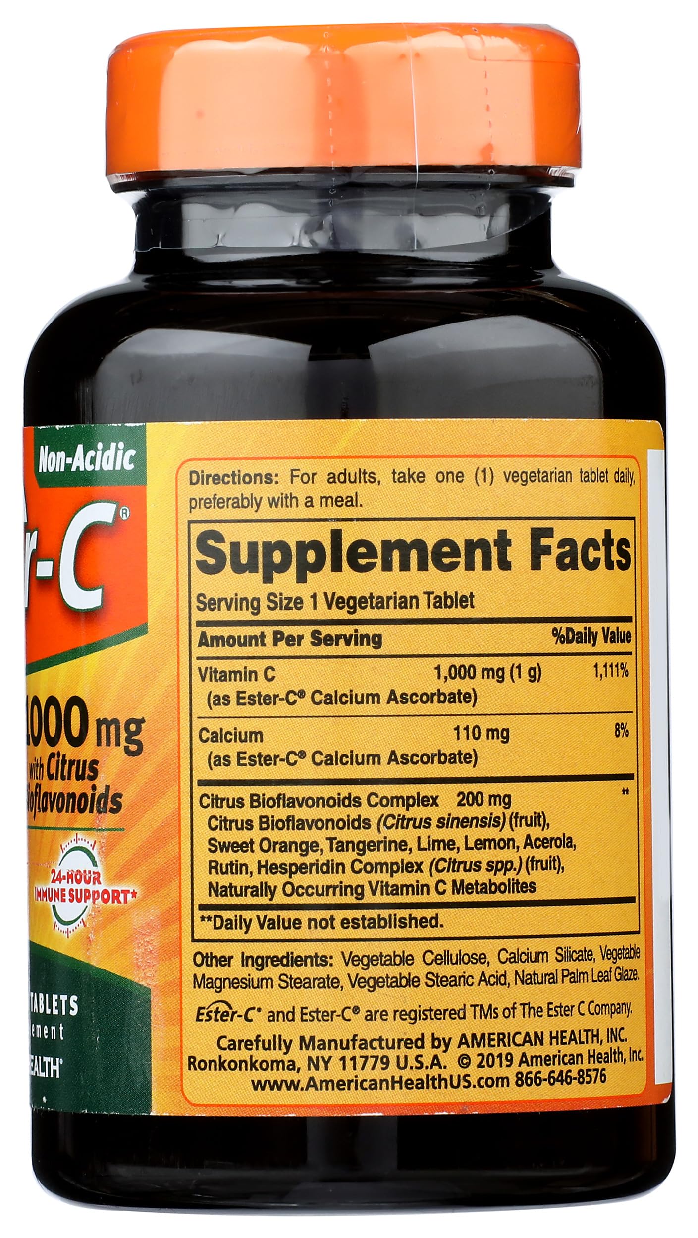 American Health Ester-C 1000mg with Citrus Bioflavonoids Tablets, 90 Count