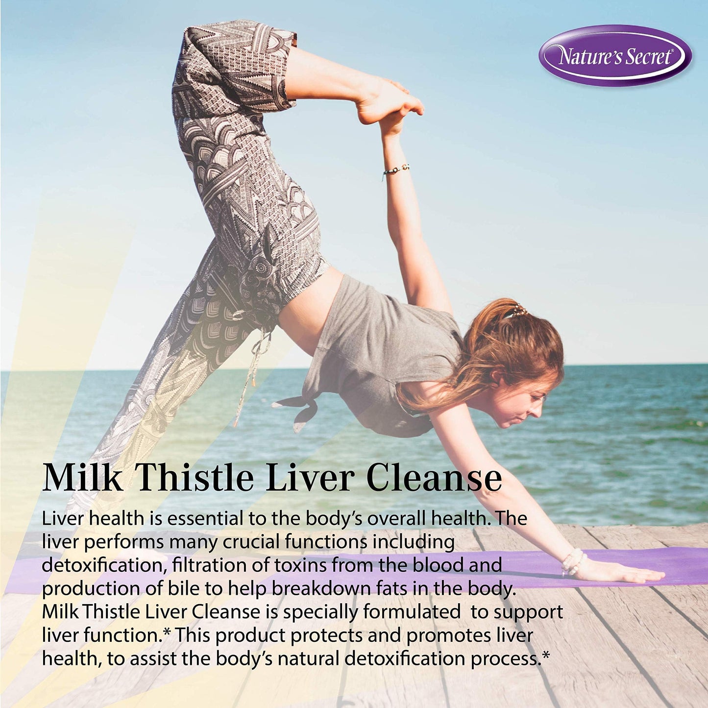 Nature's Secret Milk Thistle Liver Cleanse Capsules, 60 Count