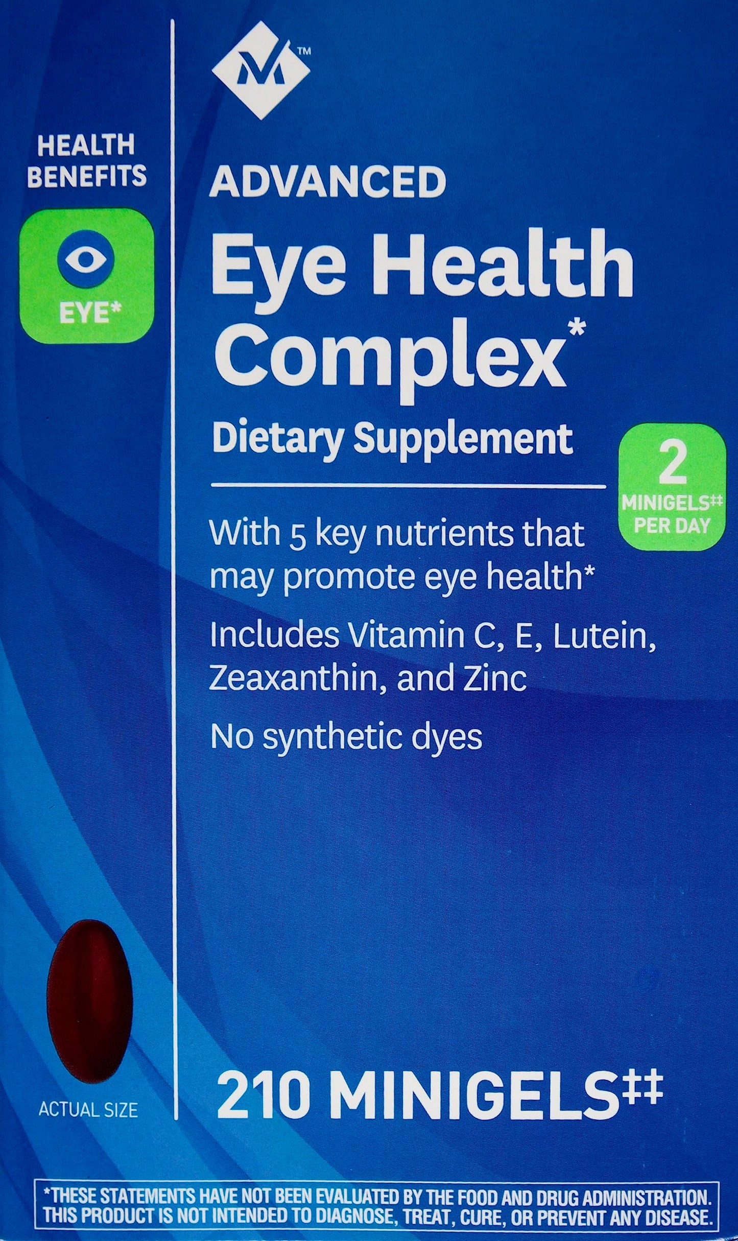 Member's Mark Advanced Eye Health Multivitamin Complex Softgels 210