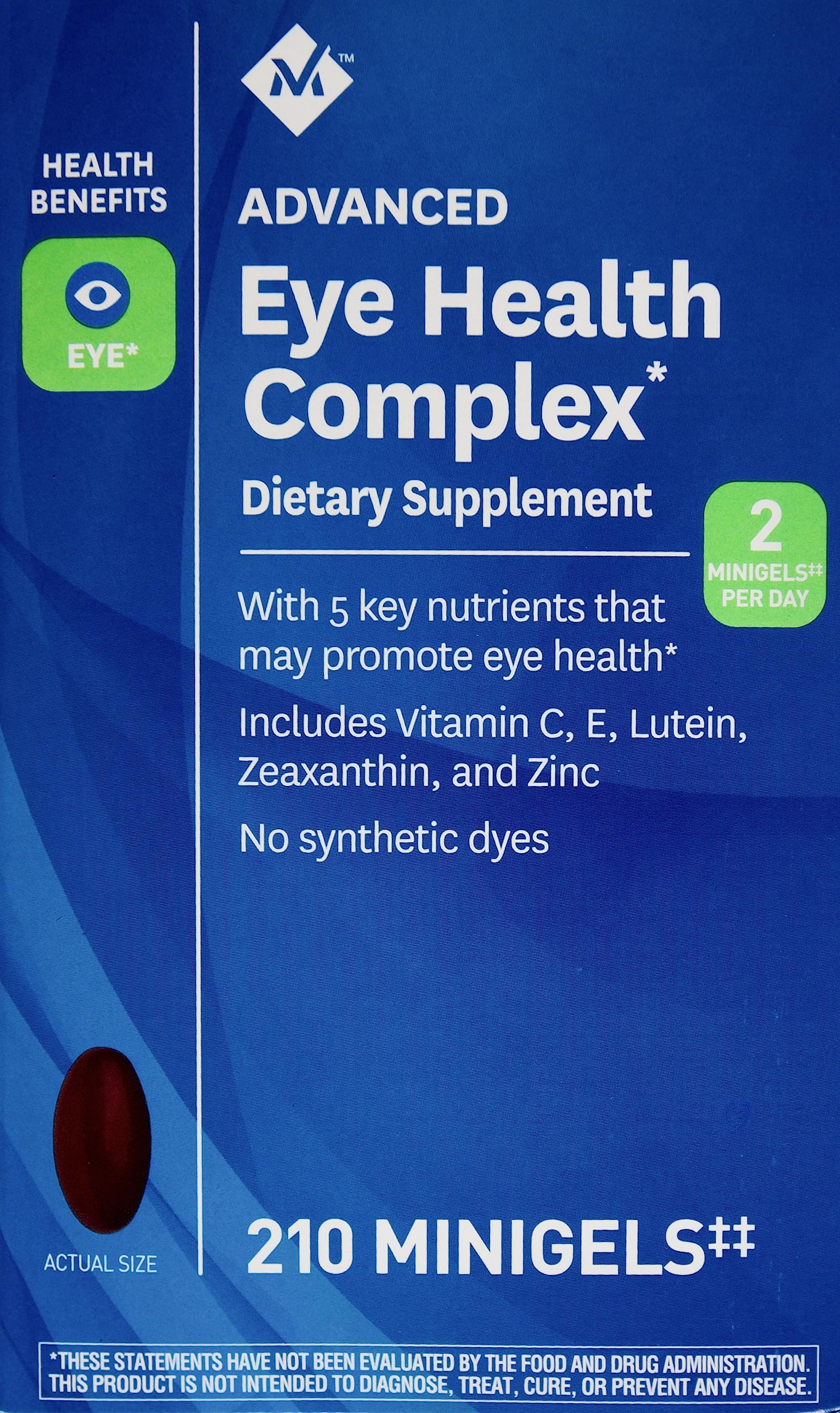 Member's Mark Advanced Eye Health Multivitamin Complex Softgels 210
