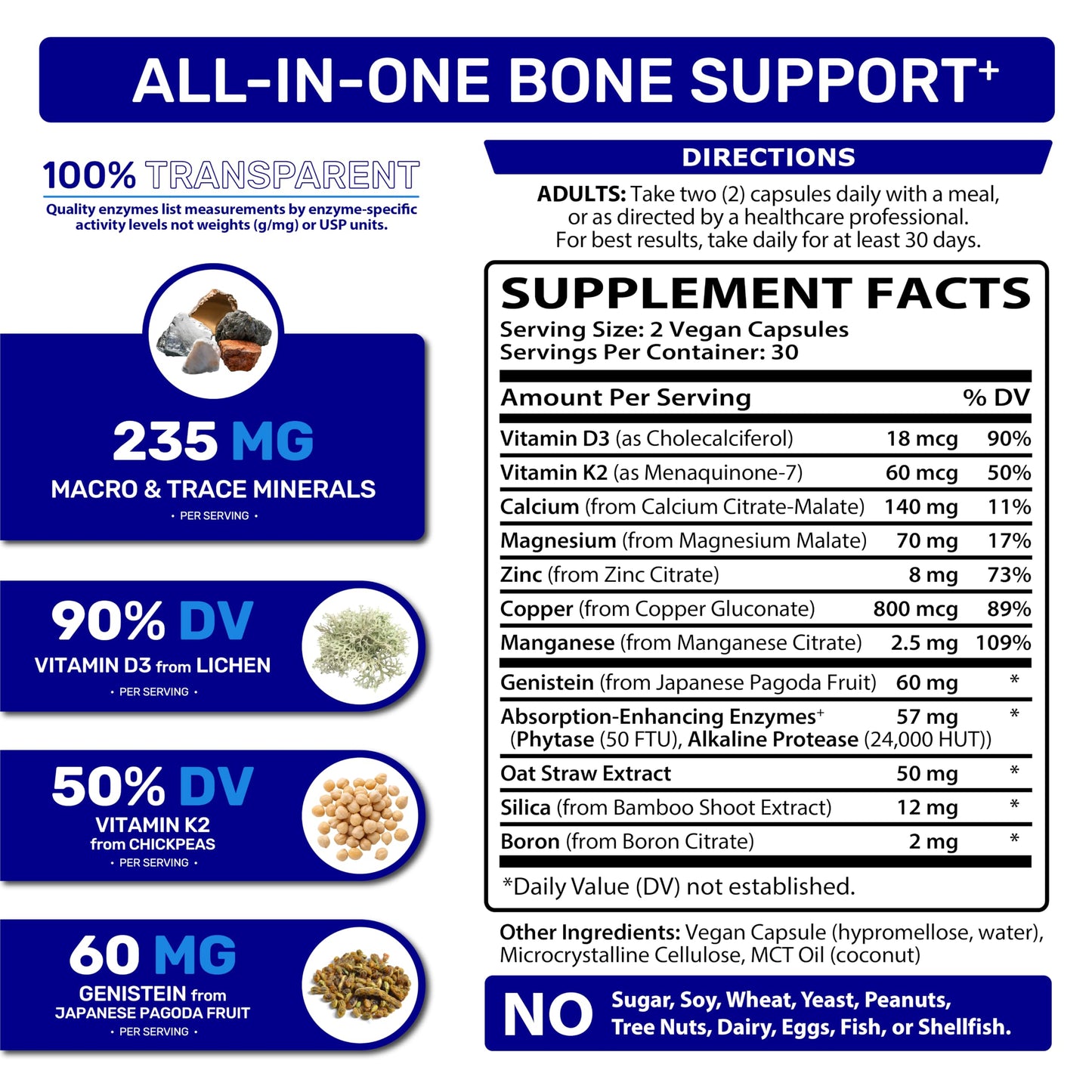 Wellzymes DuraBone 60 Capsules