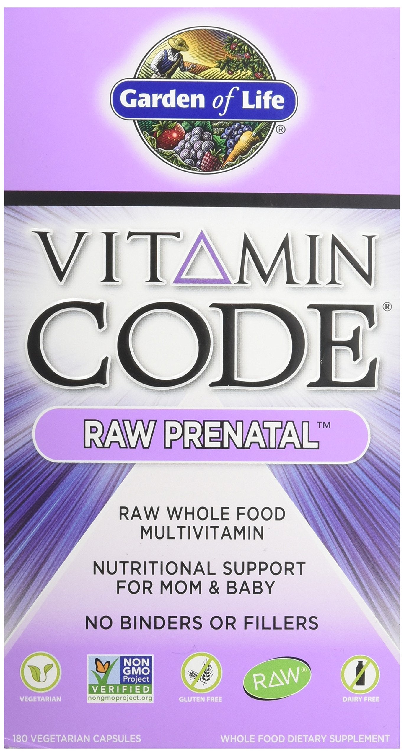 Garden of Life Vitamin Code RAW Prenatal, 90 Capsules
