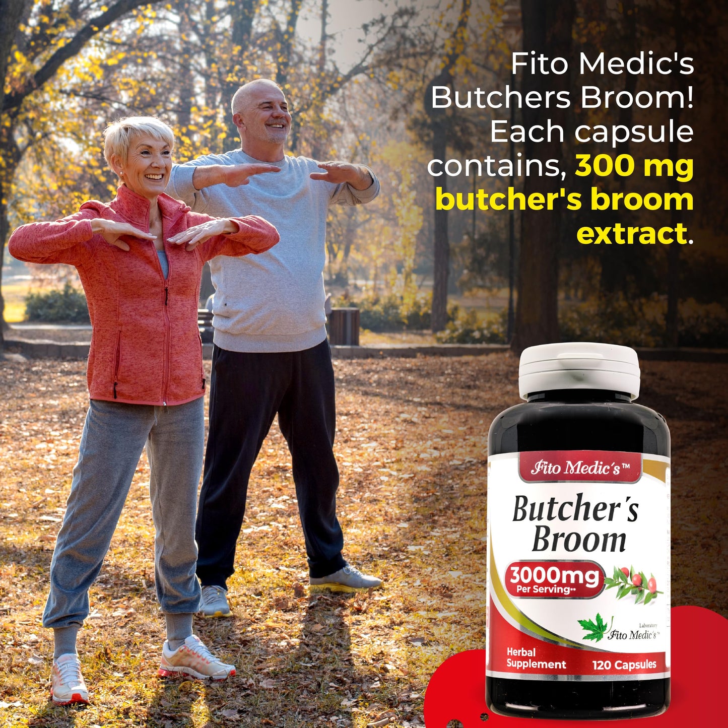 FITO MEDIC'S Butcher’s Broom Capsules, 120 Capsules