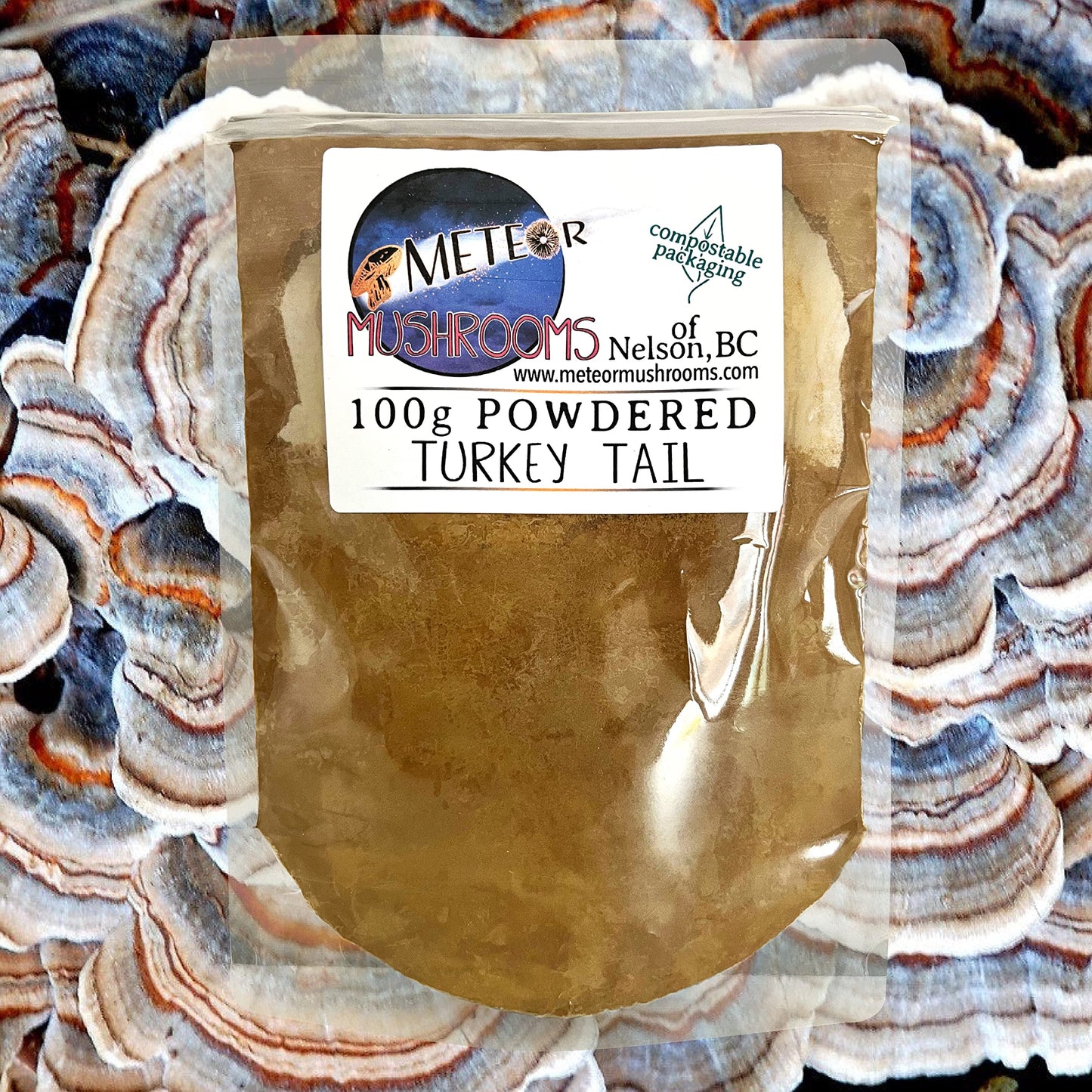 Meteor Mushrooms Turkey Tail Mushroom Powder 3.5274