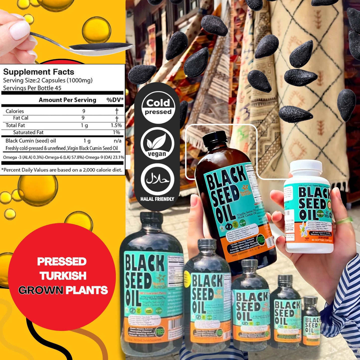 Sweet Sunnah Black Seed Oil Softgels 90