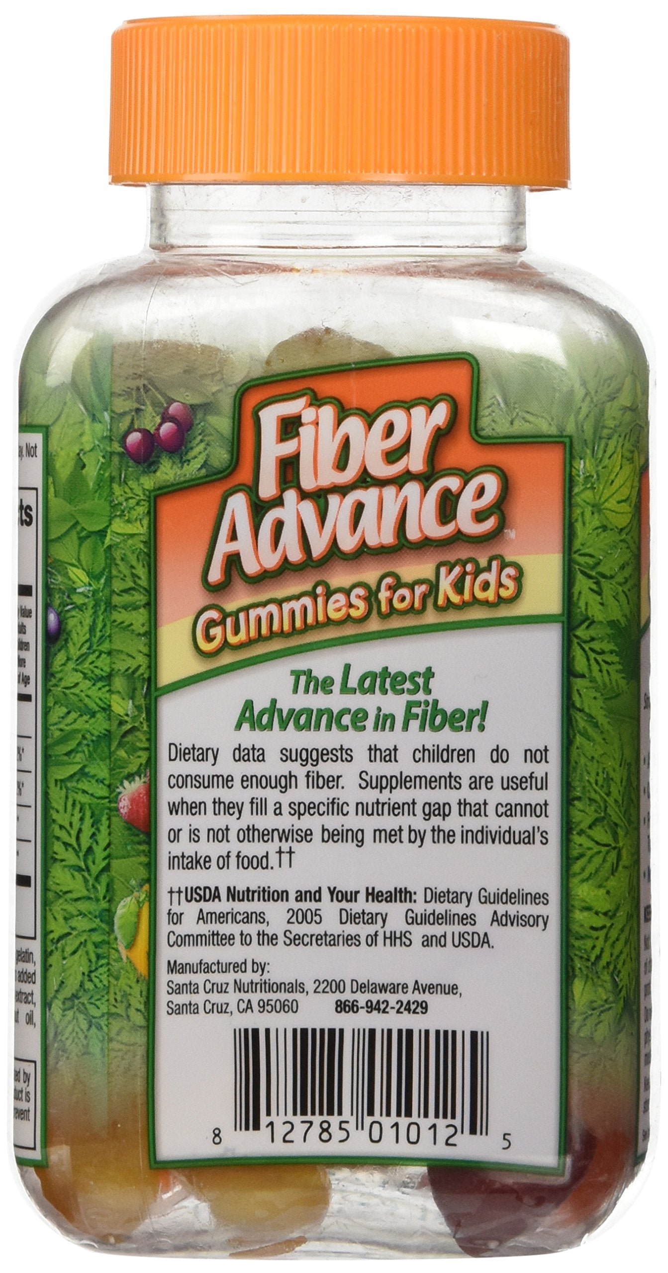 Fiber Advance For Kids Daily Fiber Supplement Gummy, 60 Count