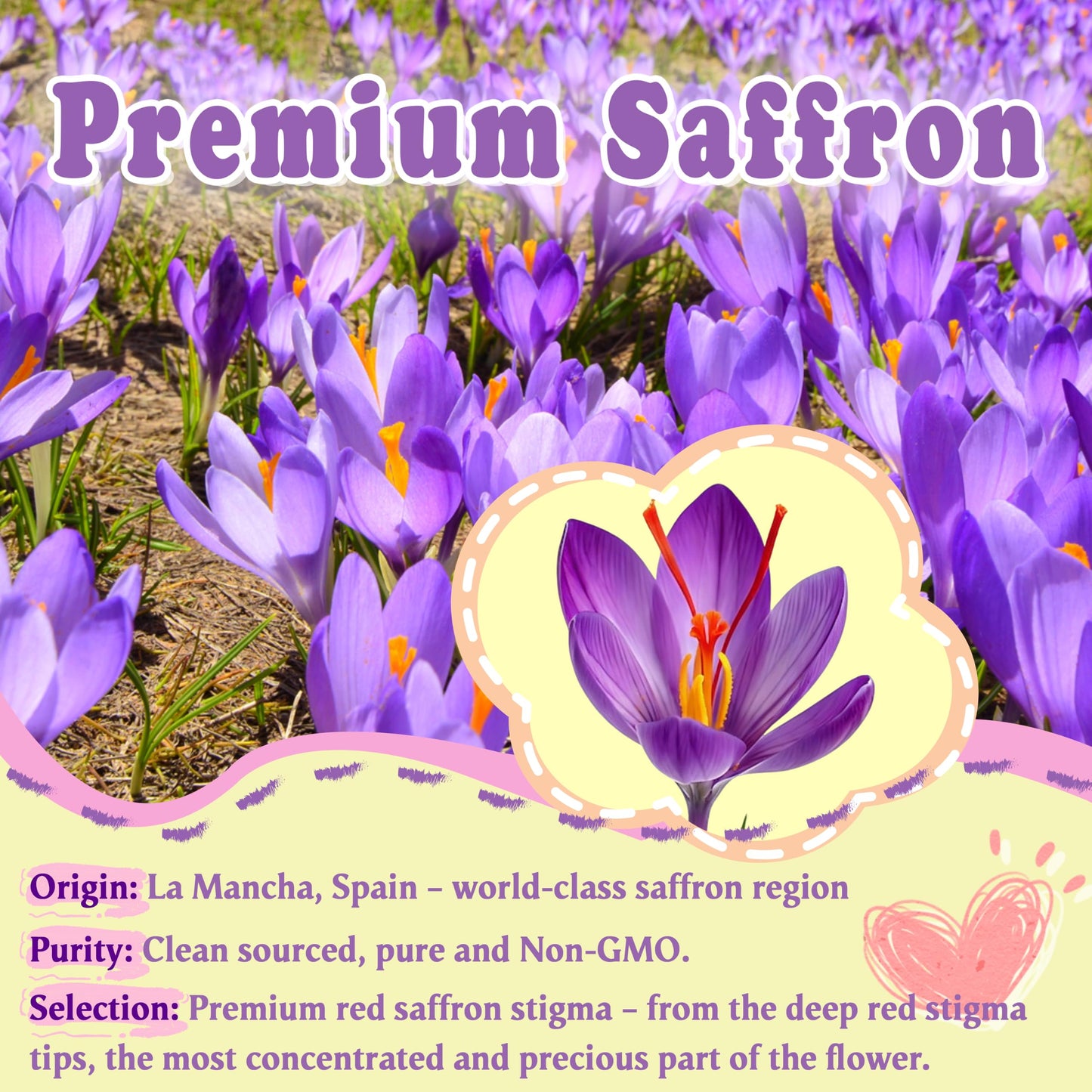 SUGAWITA Saffron Extract Gummies 60 Count