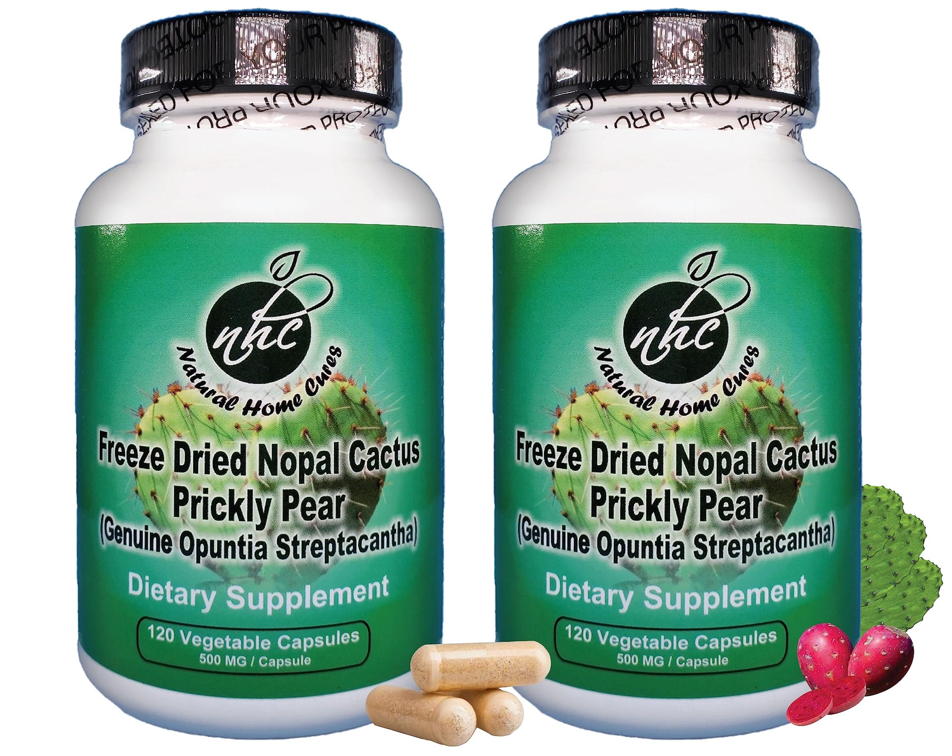 Natural Home Cures Nopal Cactus Capsules 240 Count