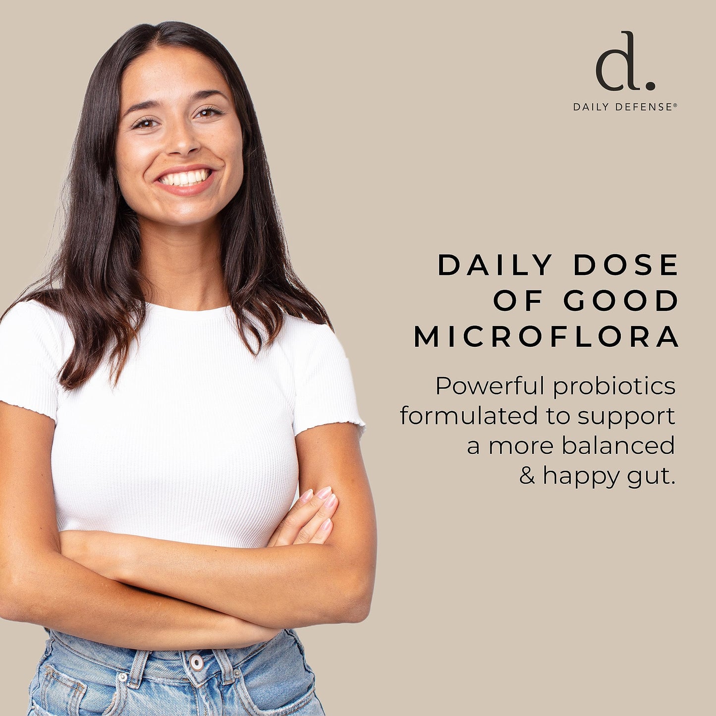 Daily Defense Probiotic Immune Support Supplement Capsule 60