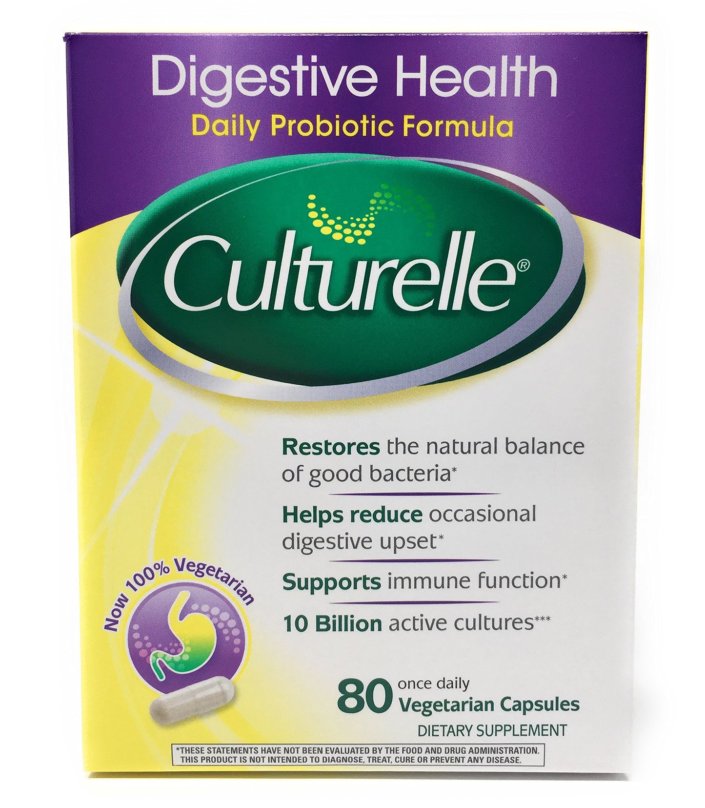 Culturelle Digestive Health Probiotic 80 Capsules