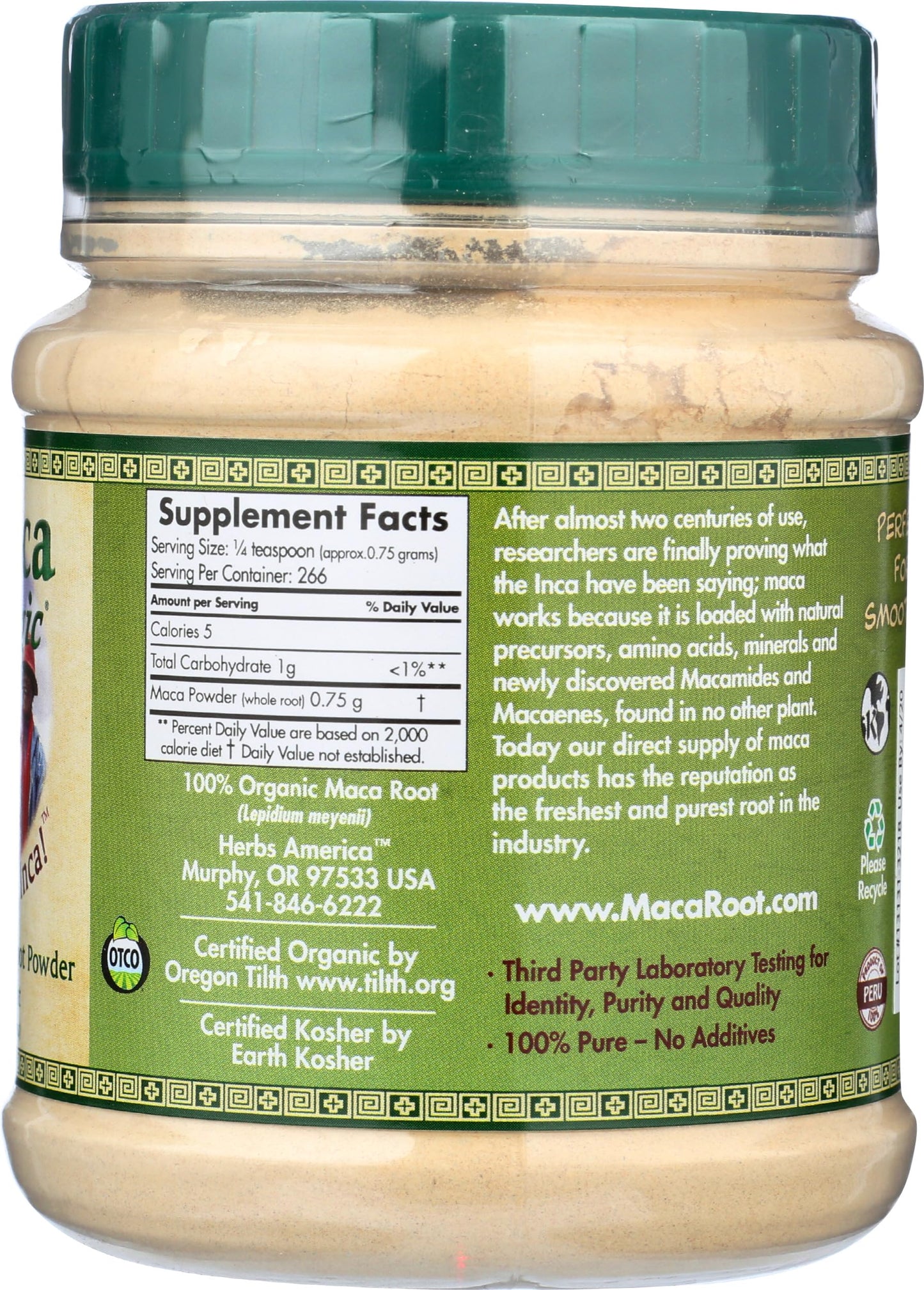 Maca Magic Organic Black Maca Powder 7.1 oz