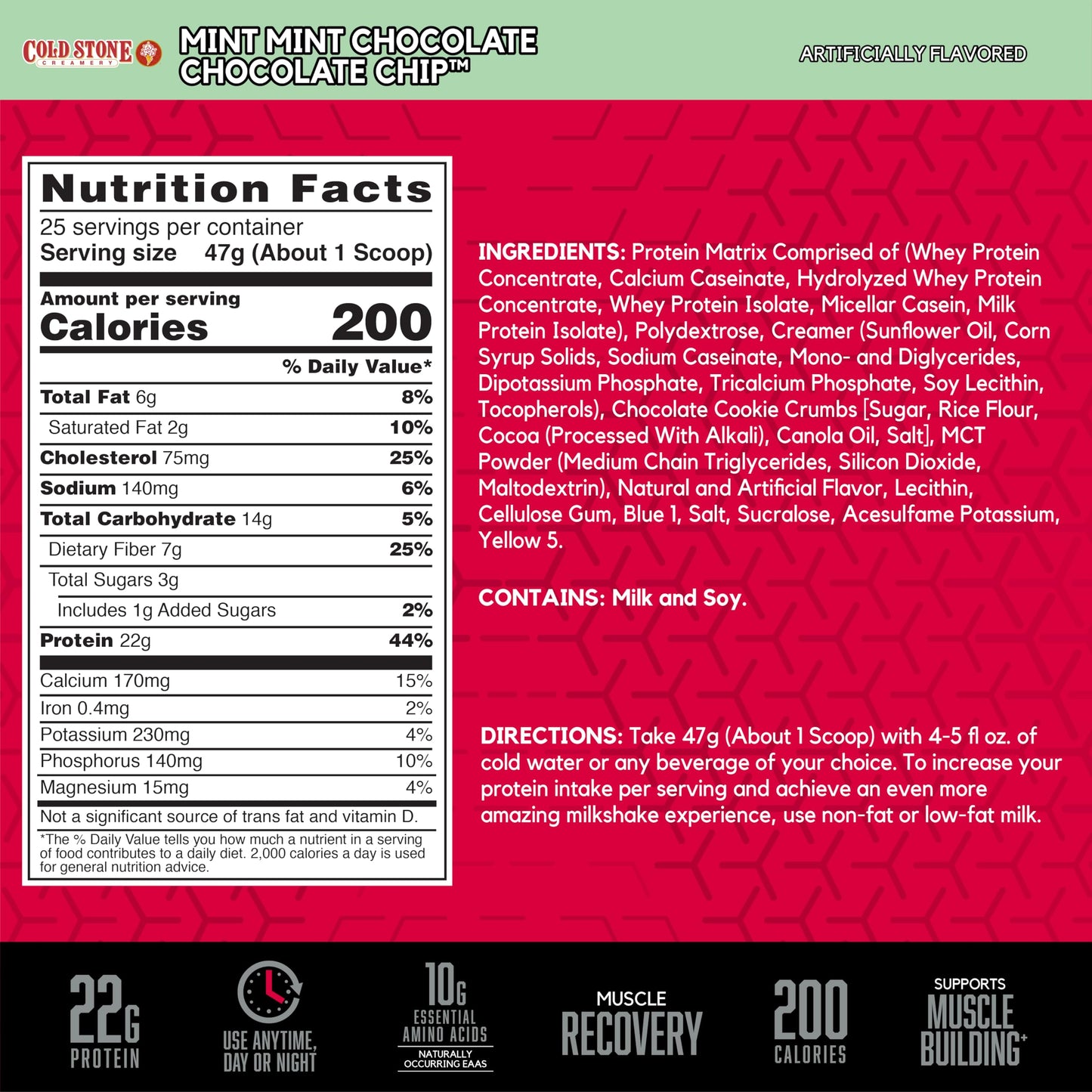 BSN SYNTHA-6 Premium Protein Powder Mint Chocolate Chip, 2.59 lb