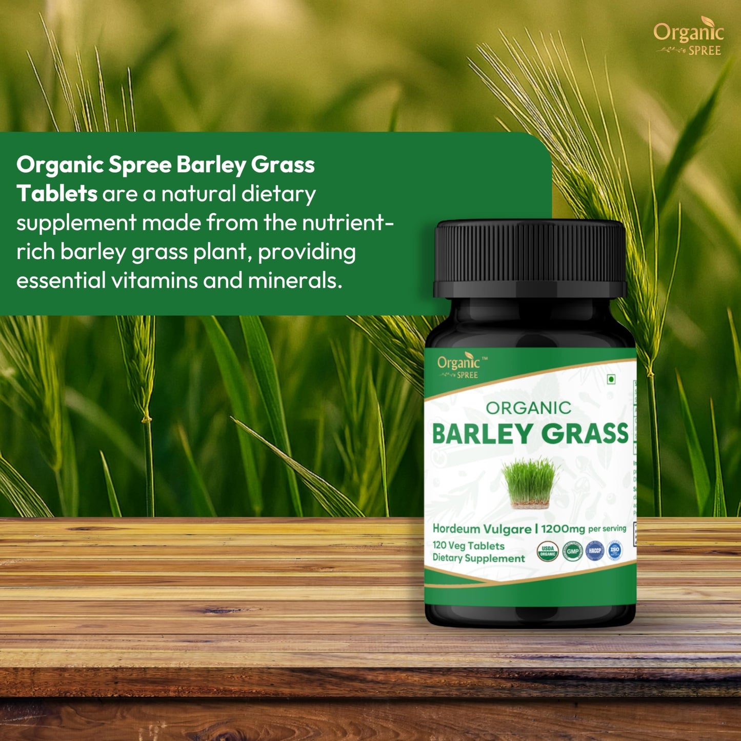 ORGANIC SPREE Barley Grass Tablets 360
