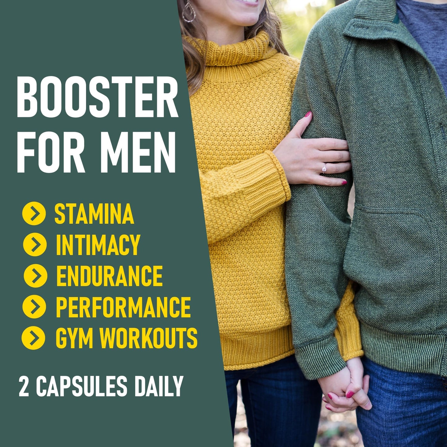 GLADTON Power 12 for Men’s Stamina & Energy Capsule, 60 Count
