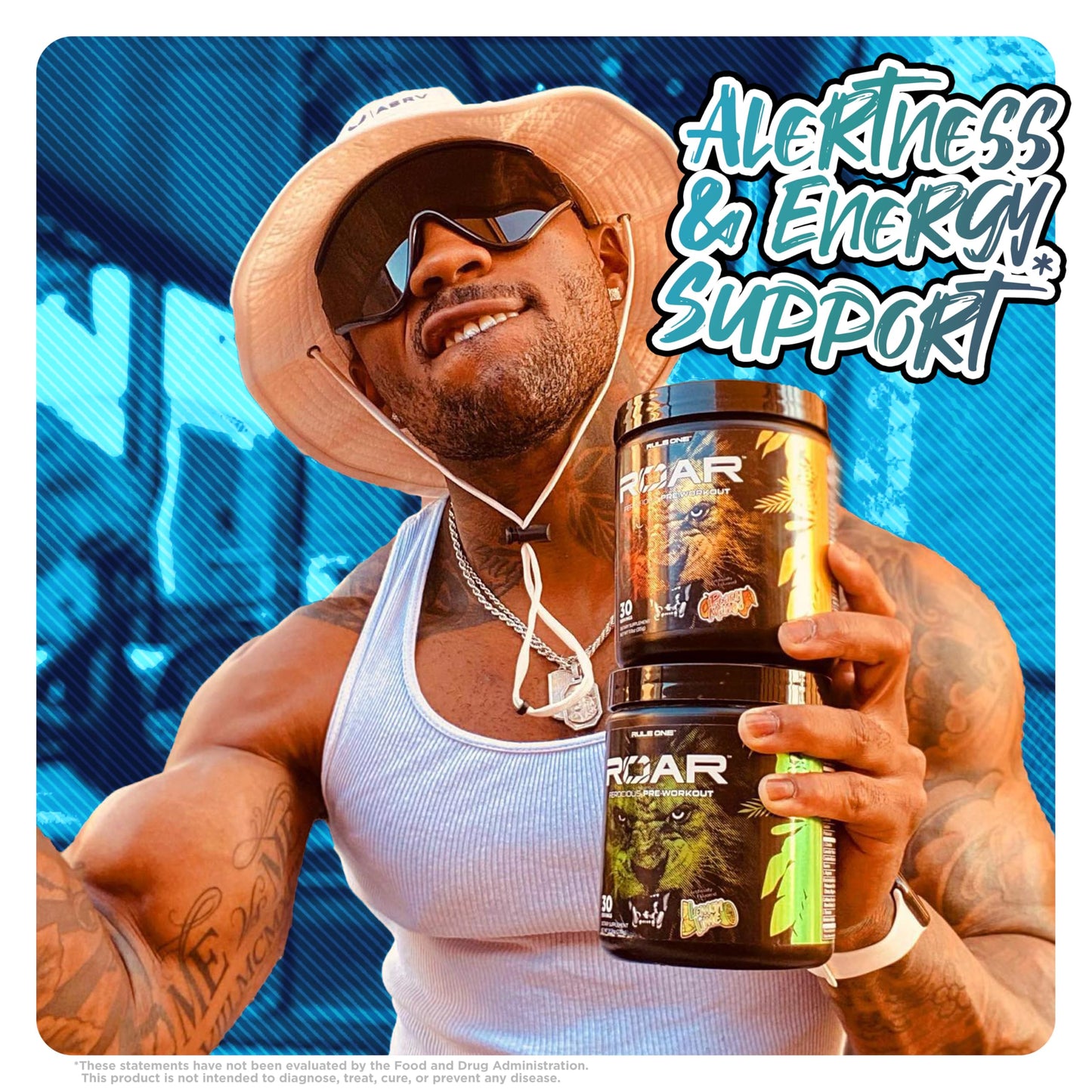 Rule 1 Proteins R1 Roar Blue Razz Powder, 30 Servings
