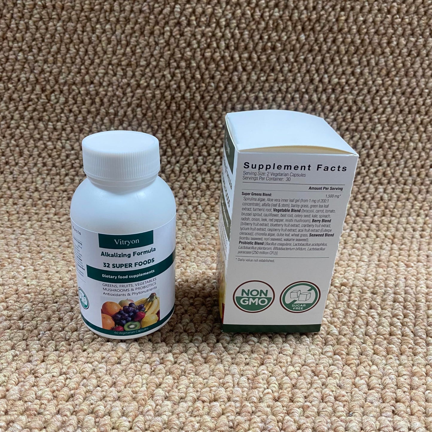 Vitryon Fruit and Vegetable Supplements for Adults & Kids Chewable 150 Count