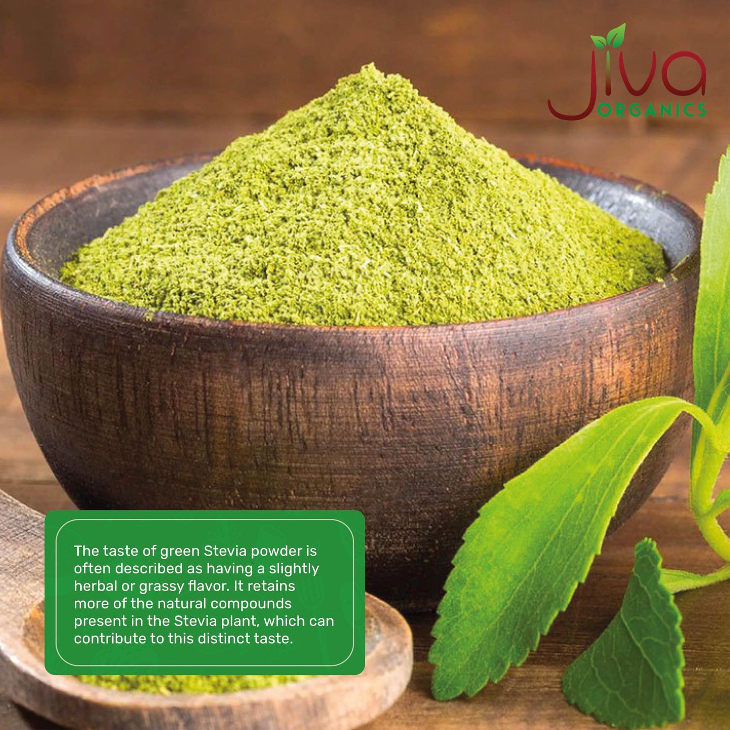 Jiva Organics Stevia Leaf Powder, 16 Ounce