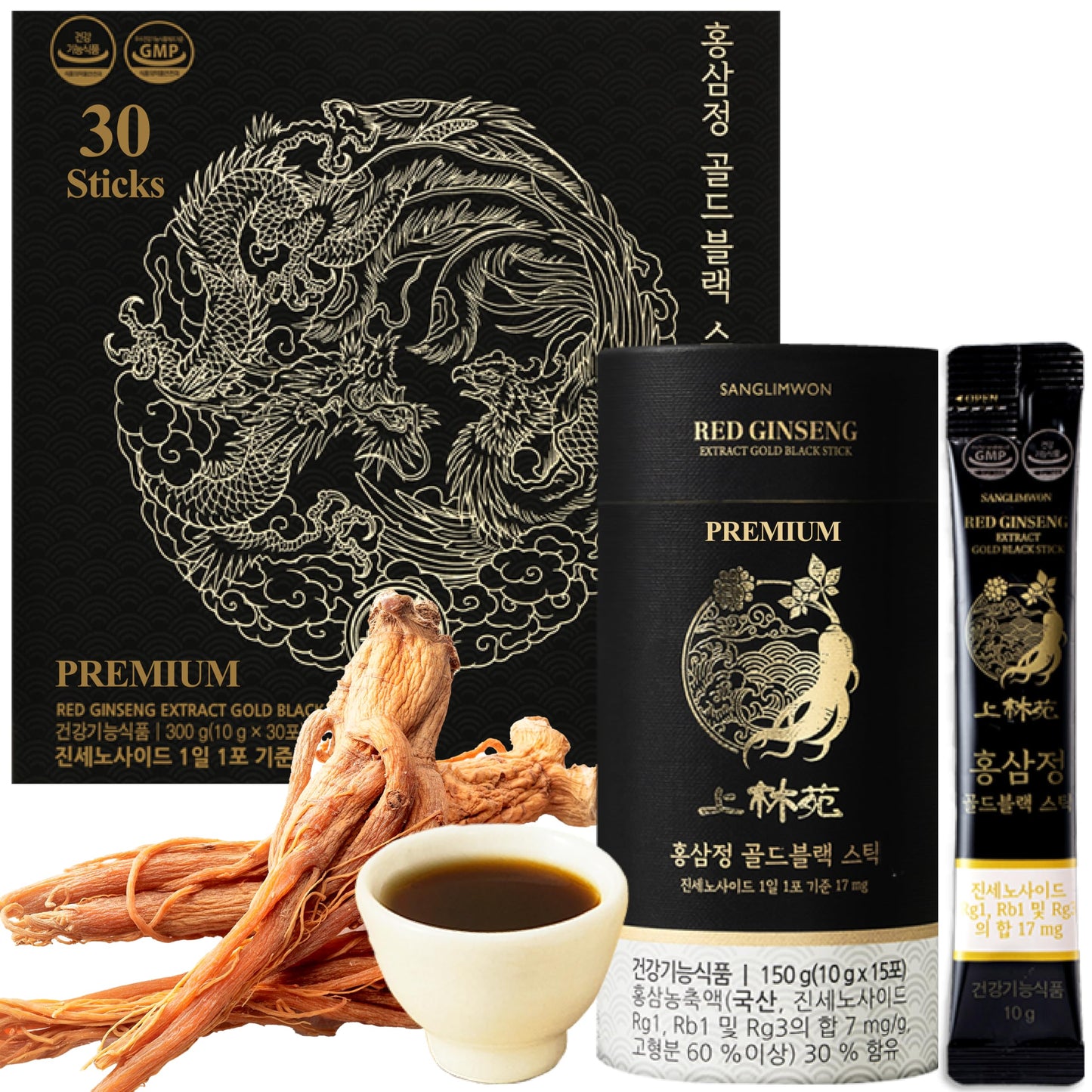 K FOOD KOREAN FOOD Sanglimwon Gold Black Stick Softgel 30