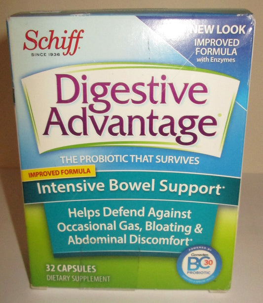 Digestive Advantage Intensive Bowel Support Dietary Supplements Capsules 32 Count