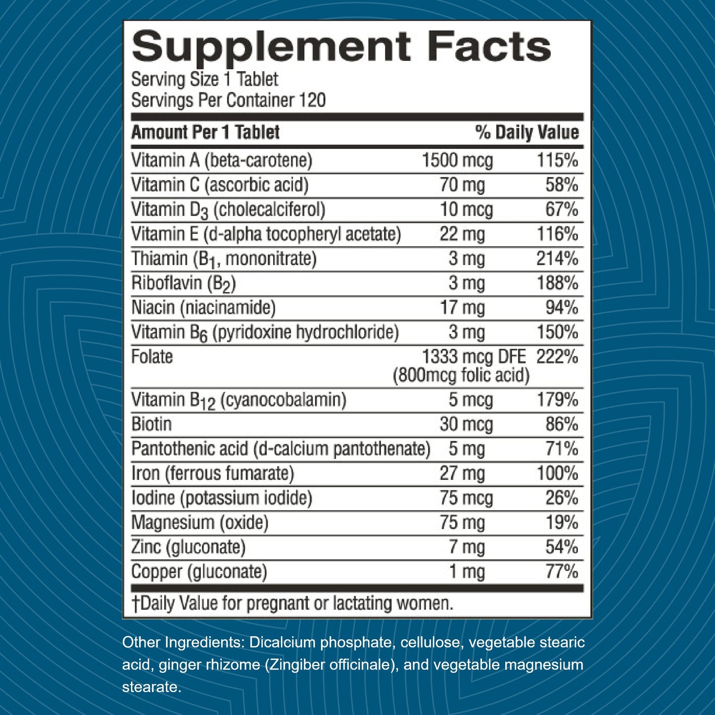 Nature's Sunshine Prenatal Tablets 120