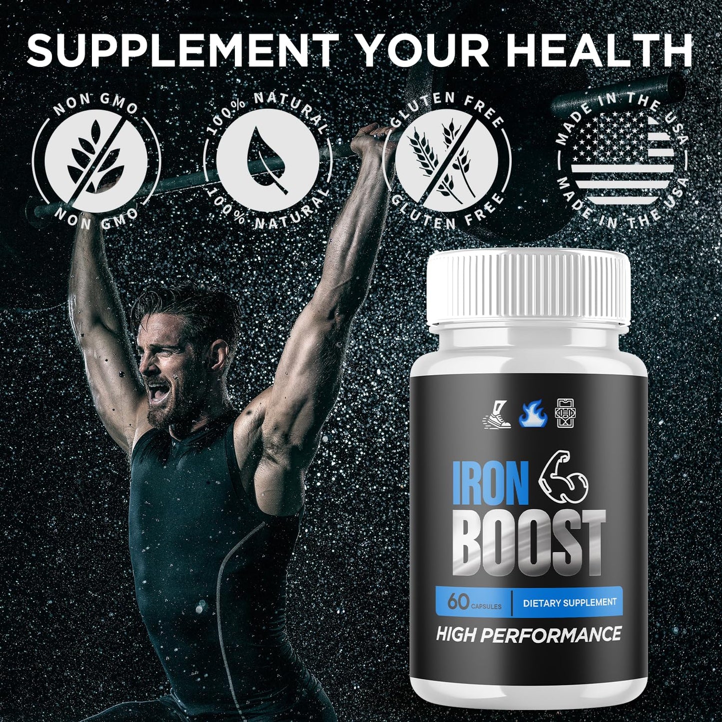 Flex University Iron Boost Capsules, 120 Capsules